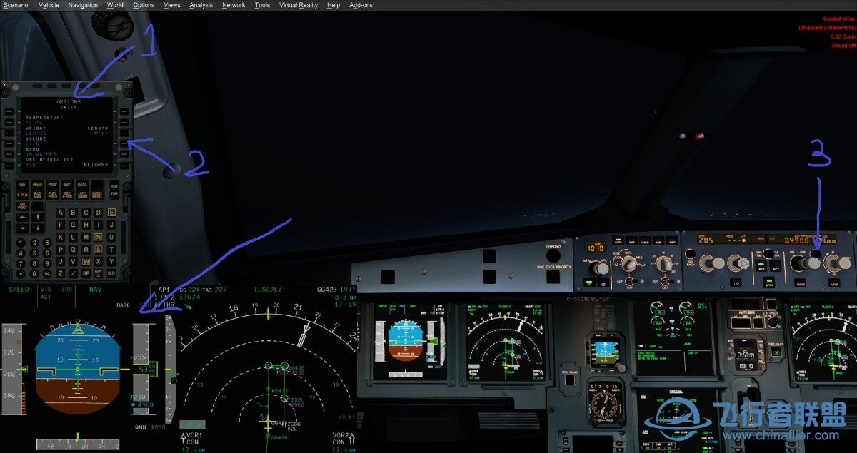 FSL320没有米制高度？-2007 