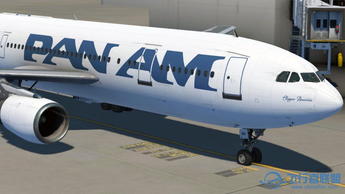 终于可以再P3D上飞A300-5506 