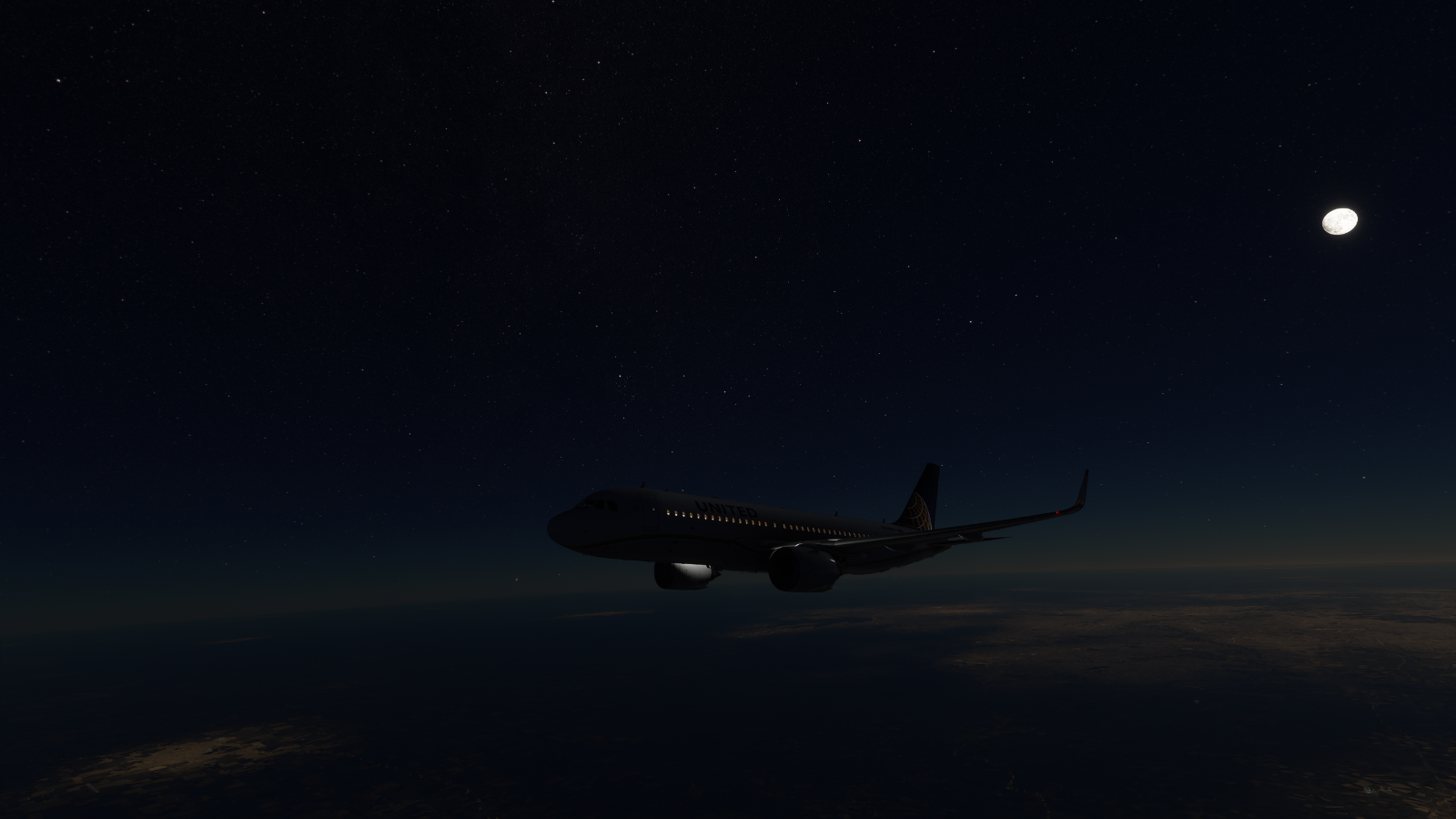 MSFS KIAH-KLAX 披星戴月-2430 