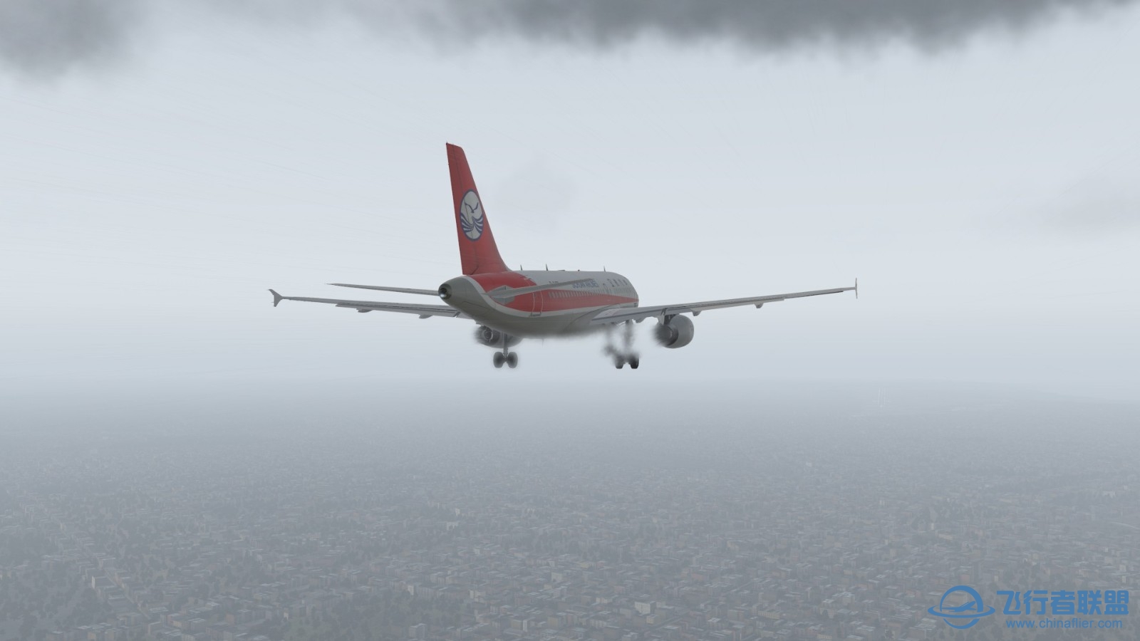 第一次非洲飞行，加上雾霾天，有那味儿了-8985 