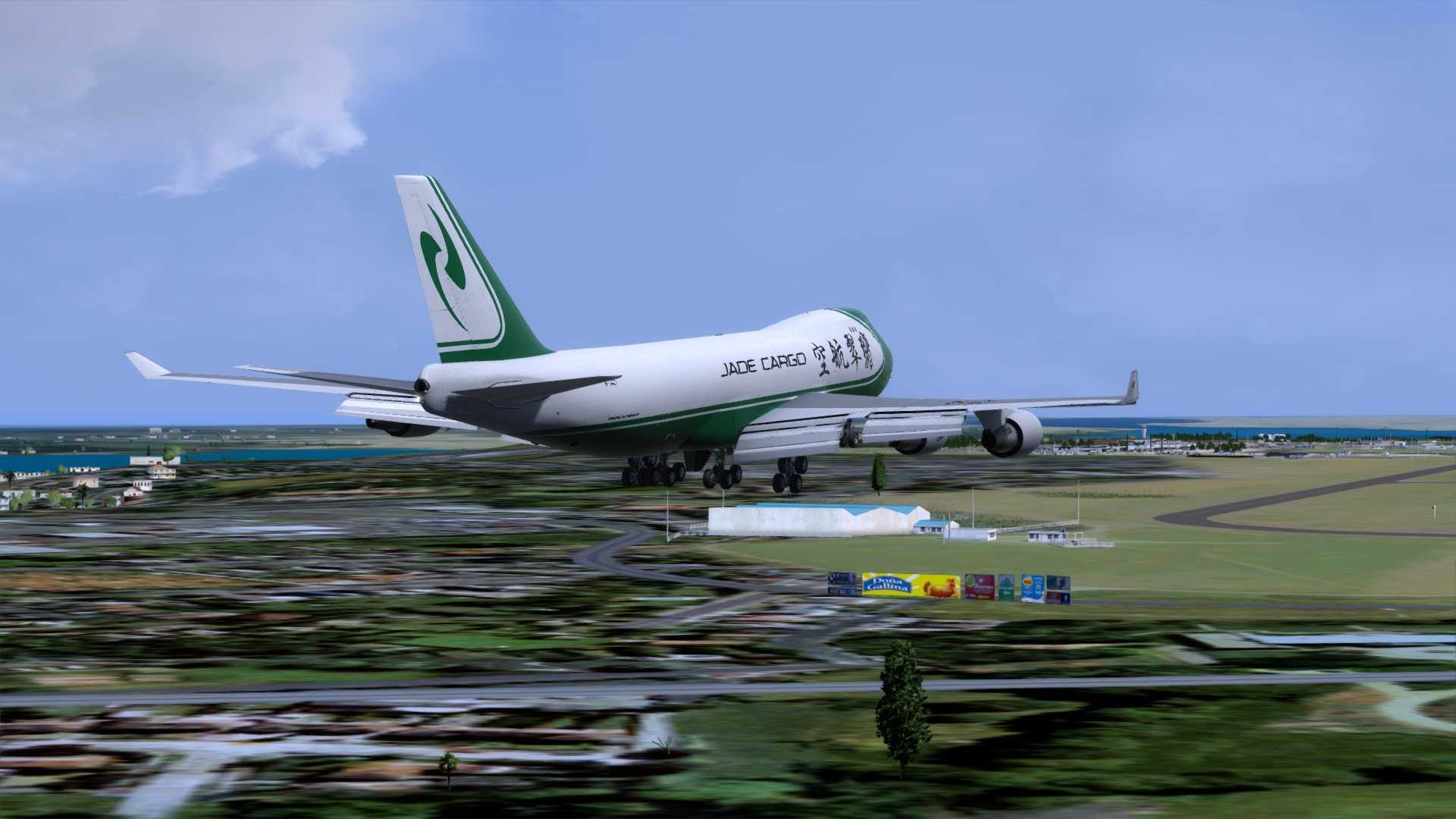 翡翠航空744F试飞-3695 