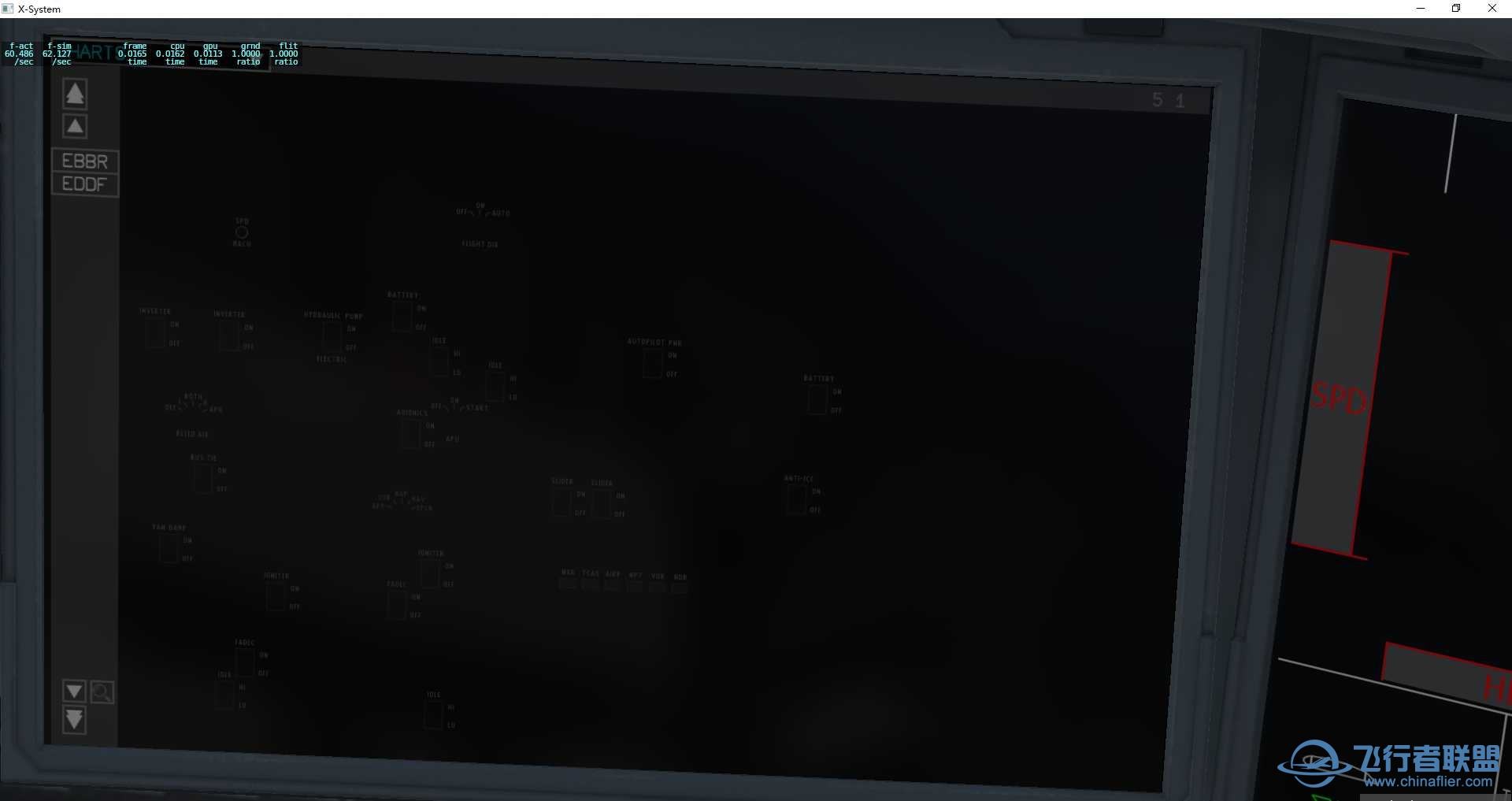 请问一下新买的正版A350FF的，为什么EFB会这样-7953 