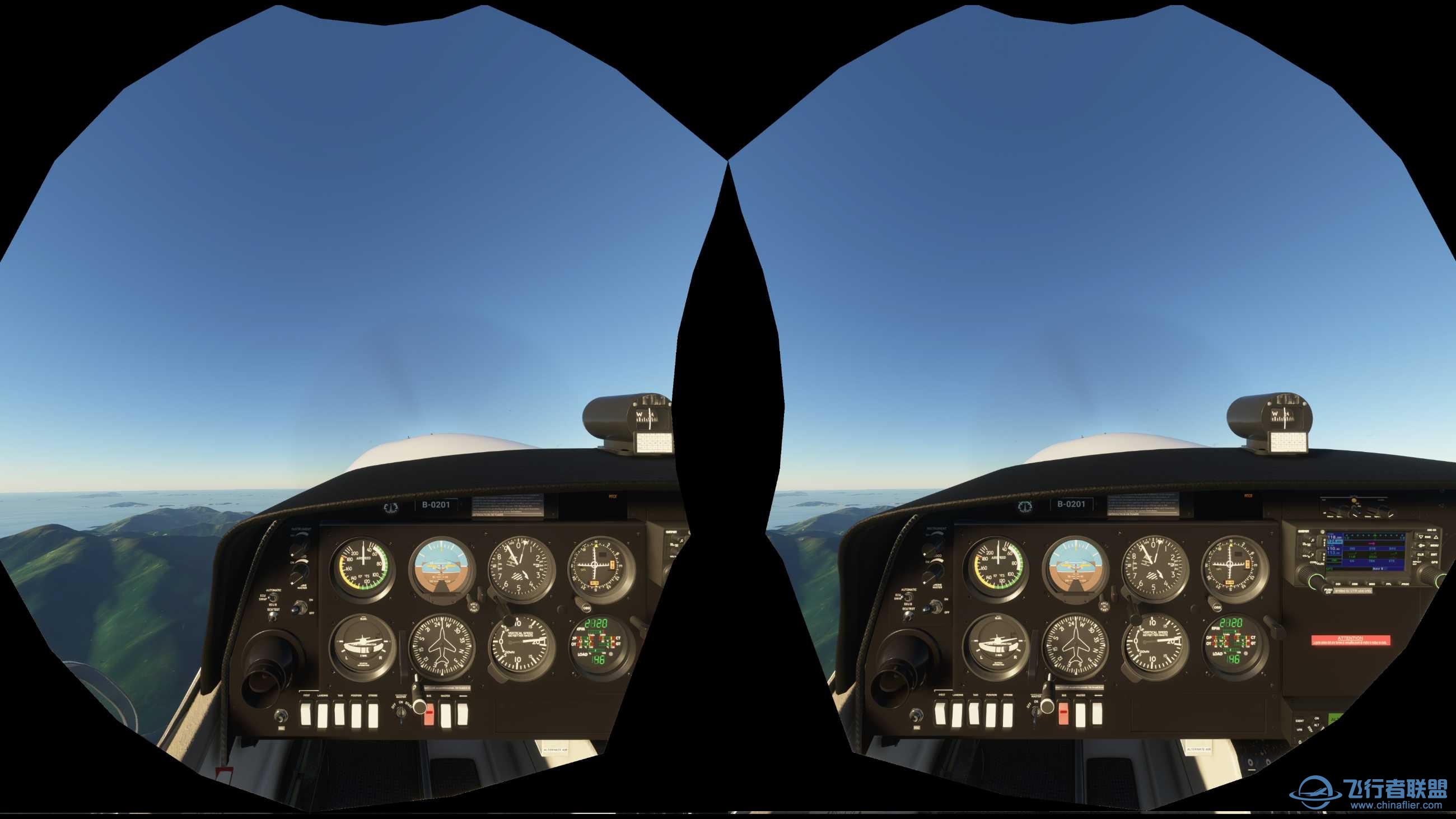 早上更新了一下FS2020 VR模式，非常棒！-3677 
