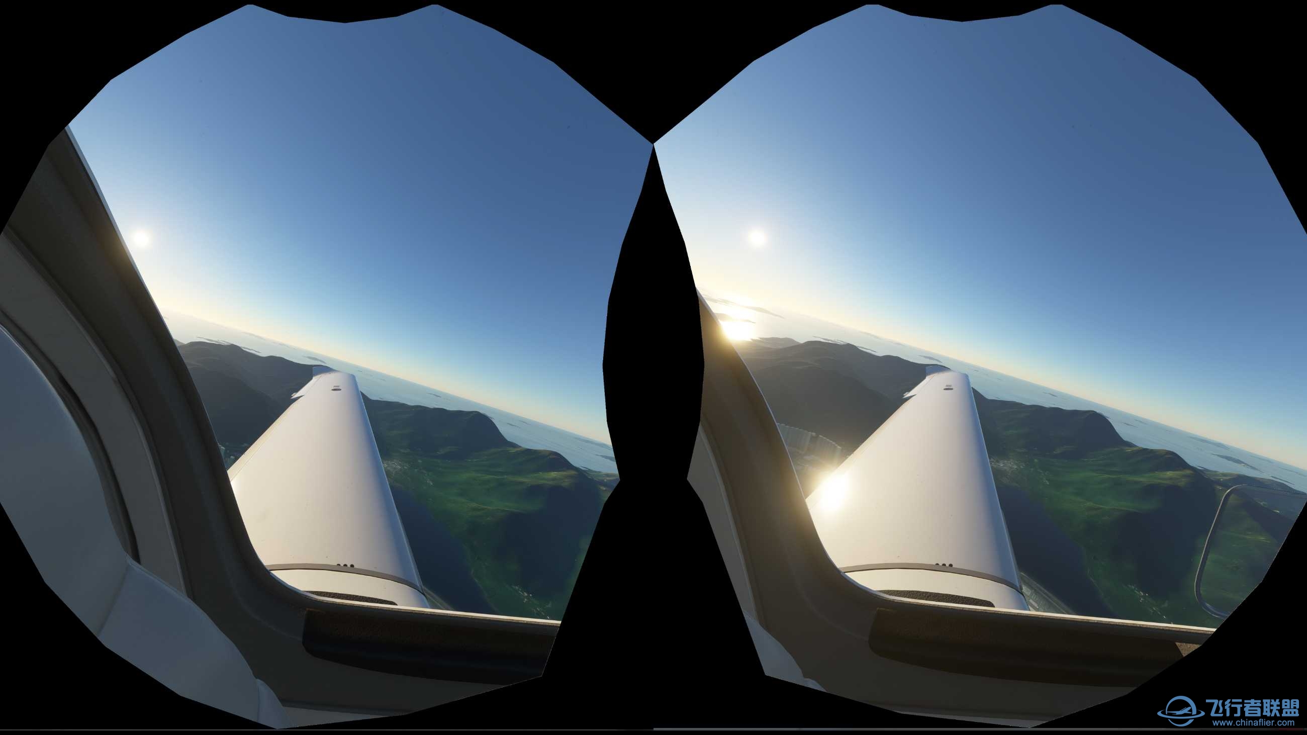早上更新了一下FS2020 VR模式，非常棒！-2113 