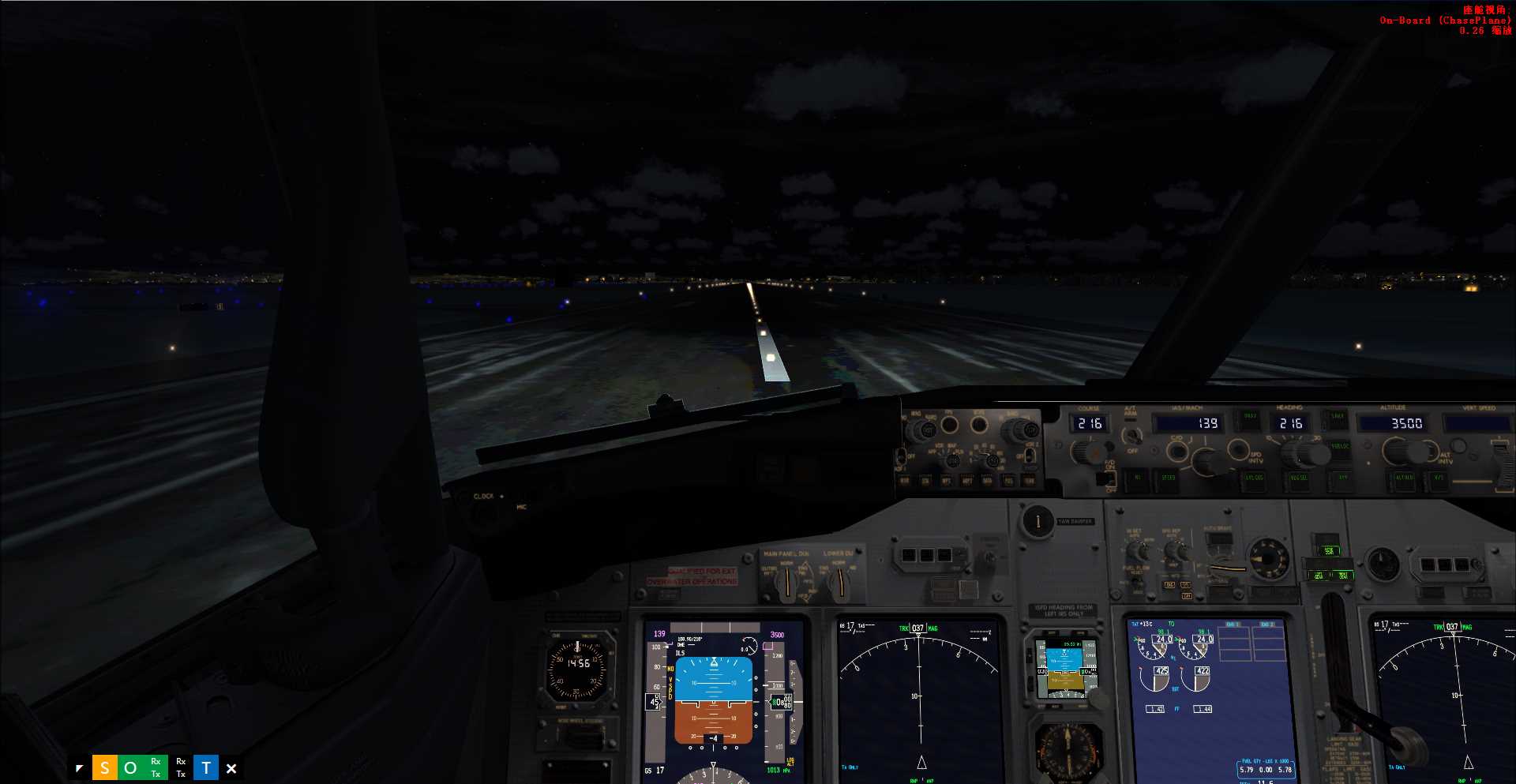 FSX夜间联飞-9031 