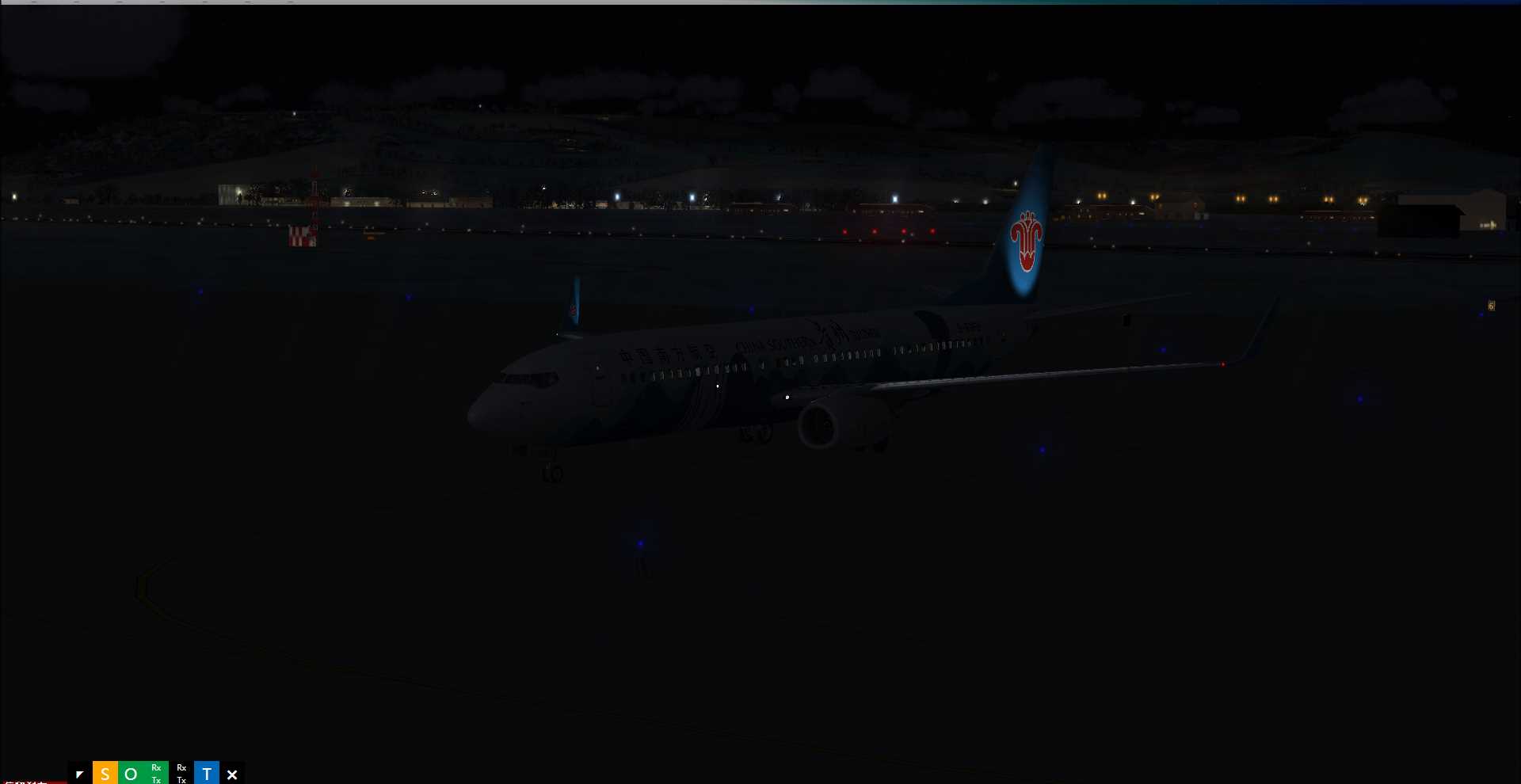 FSX夜间联飞-2802 