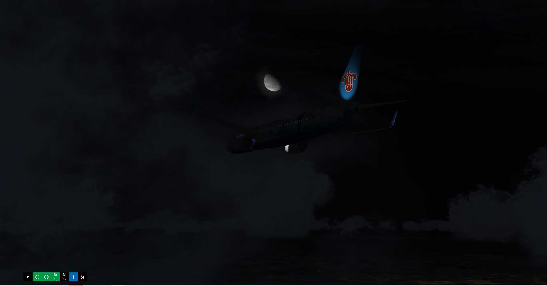 FSX夜间联飞-869 