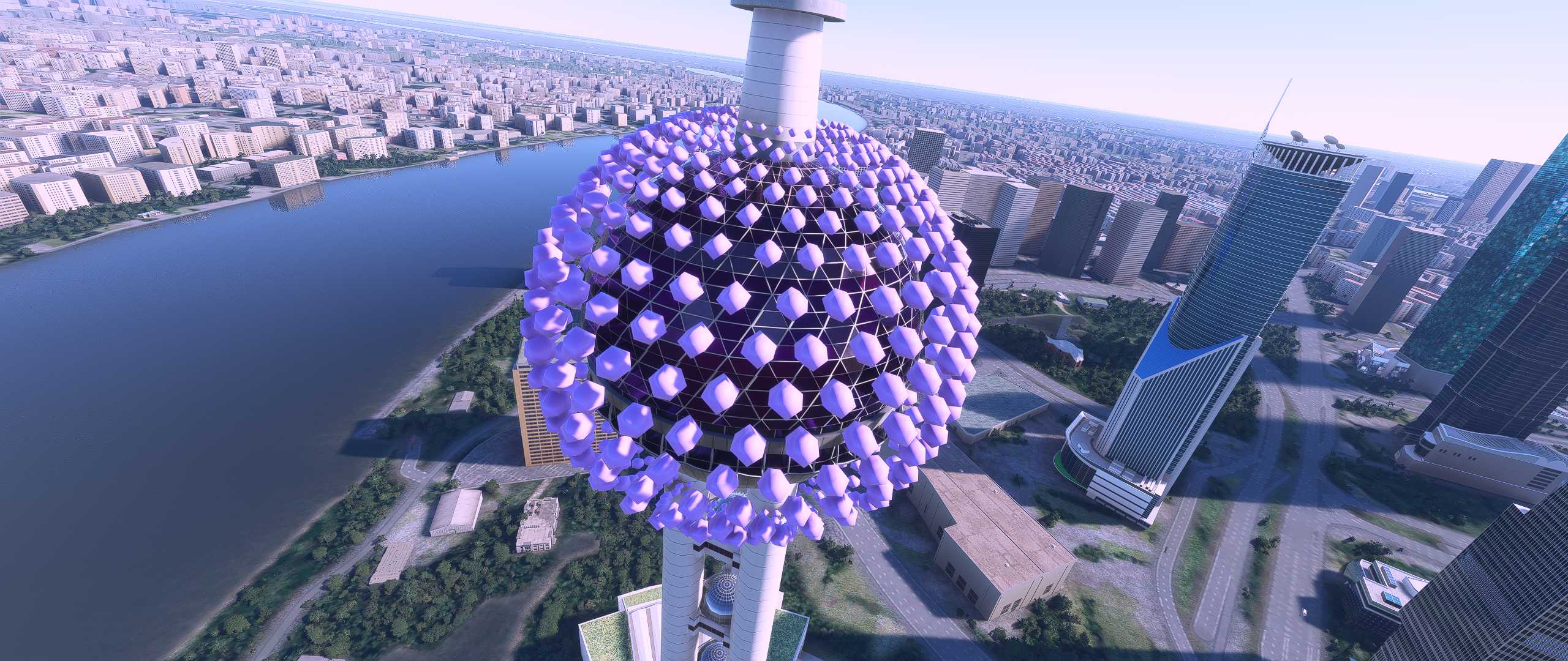 上海东方明珠MFS2020中让微软整成病毒模样了！！！-7203 