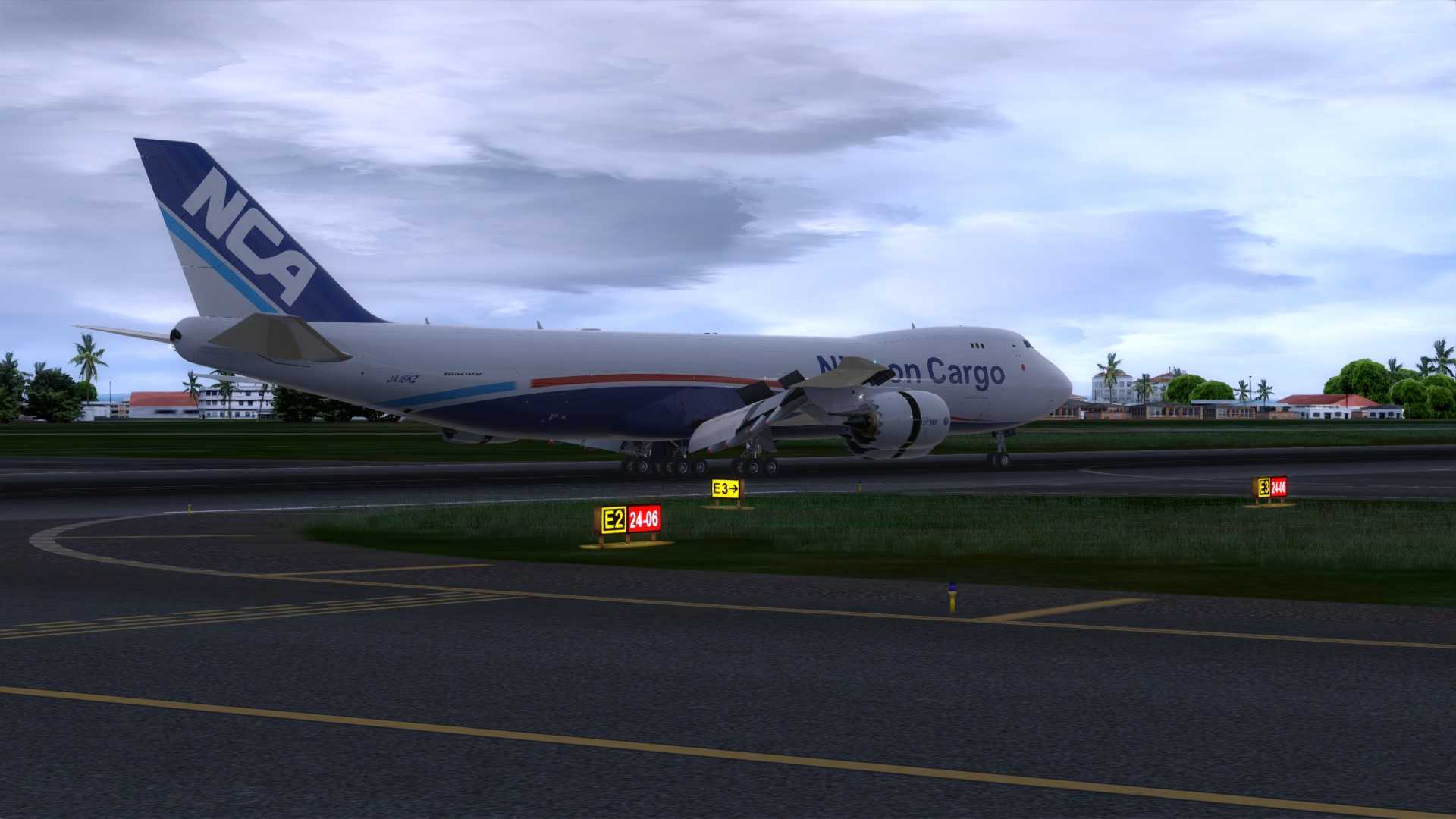 NCA 747-8F降落马尼拉-3007 