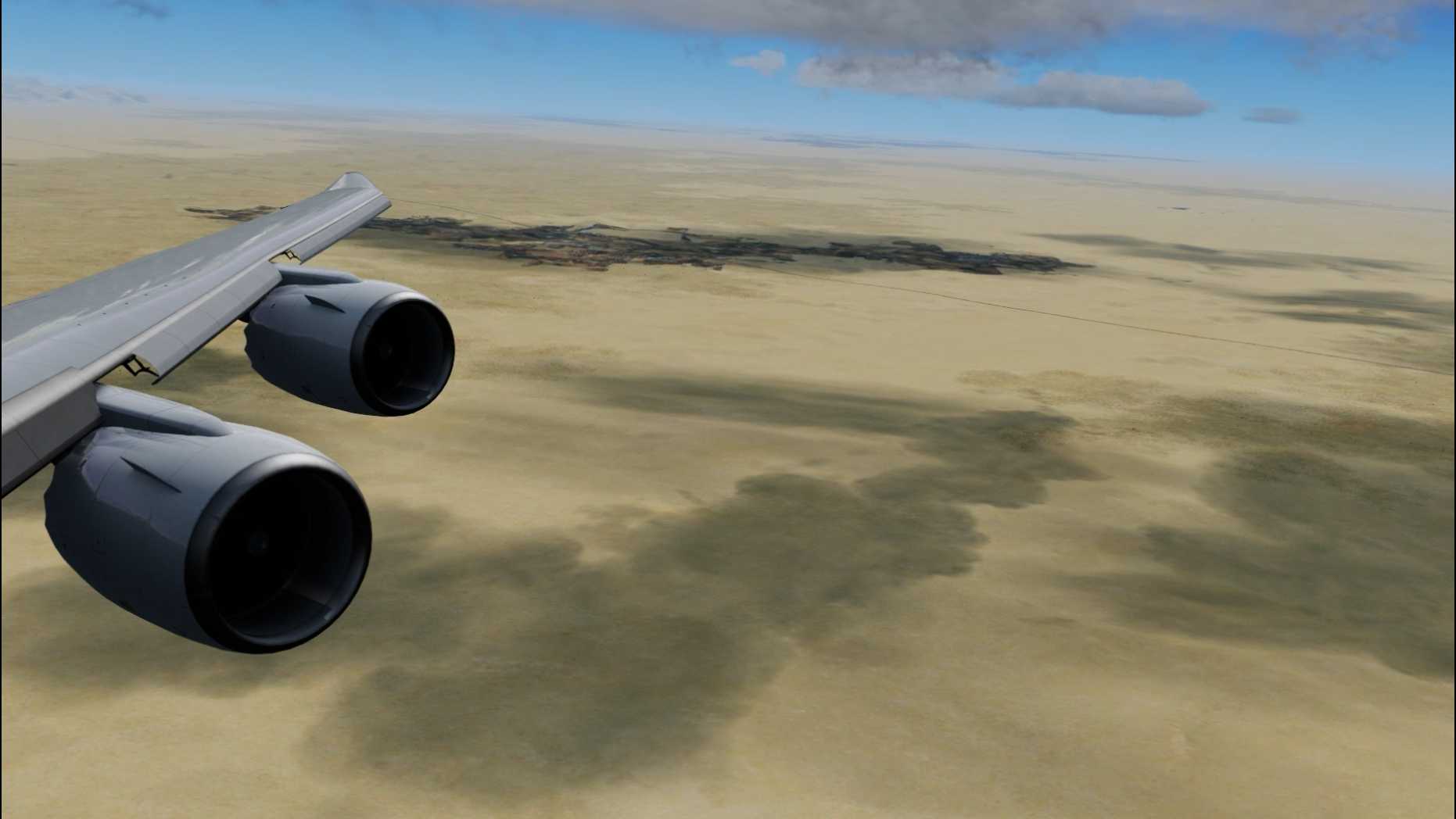 Prepar3D v5 波音747-8F最高载重降落迪拜国际机场30L-6754 