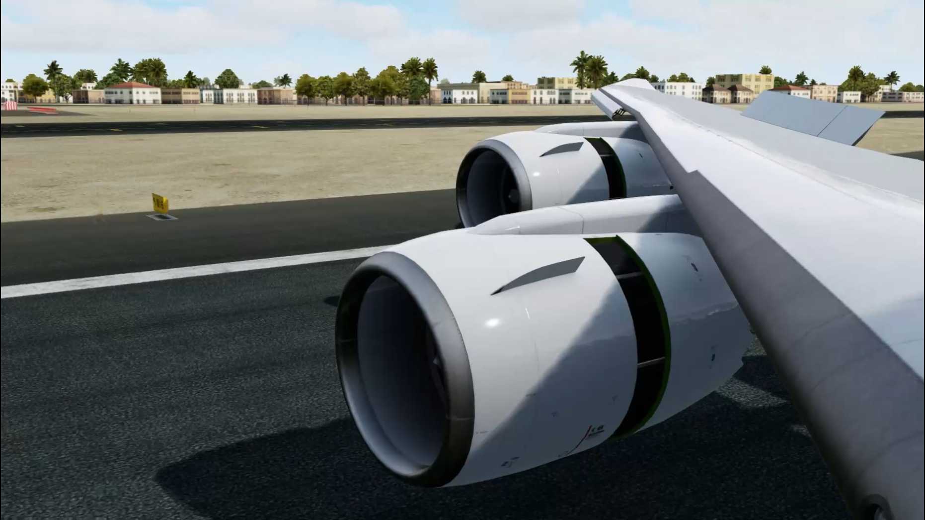 Prepar3D v5 波音747-8F最高载重降落迪拜国际机场30L-3353 