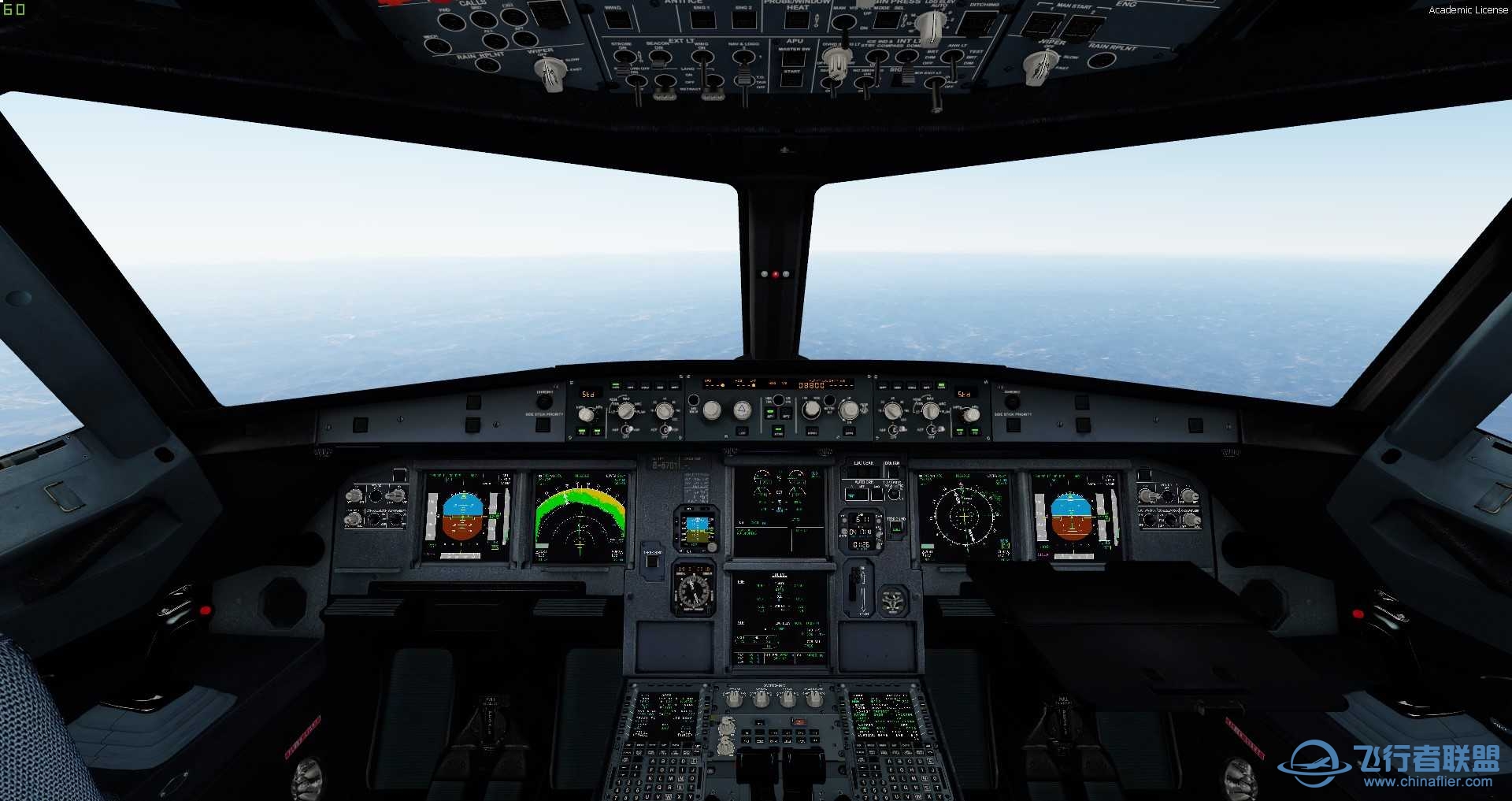 中国皇家航空CA1225 FSL321 北京-西安 P3D V5-349 