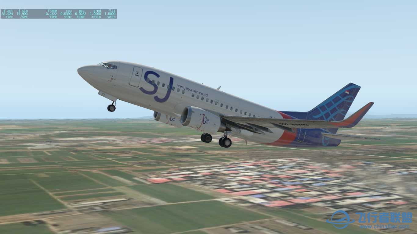 ixeg735 三佛齐航空SJ182纪念机涂装-4085 