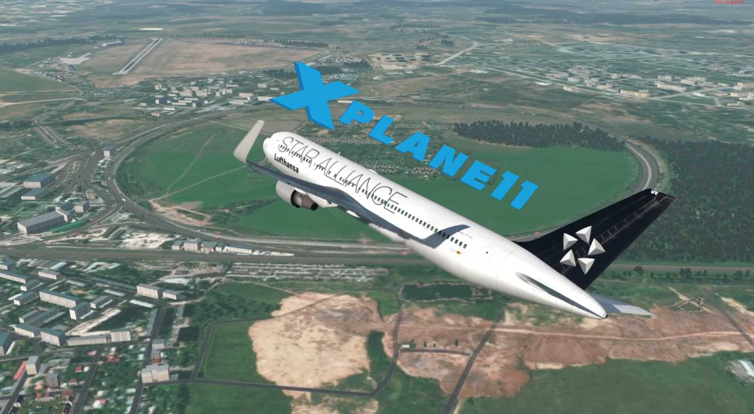 X-Plane11 波音767降落俄罗斯伏努科沃机场-7046 
