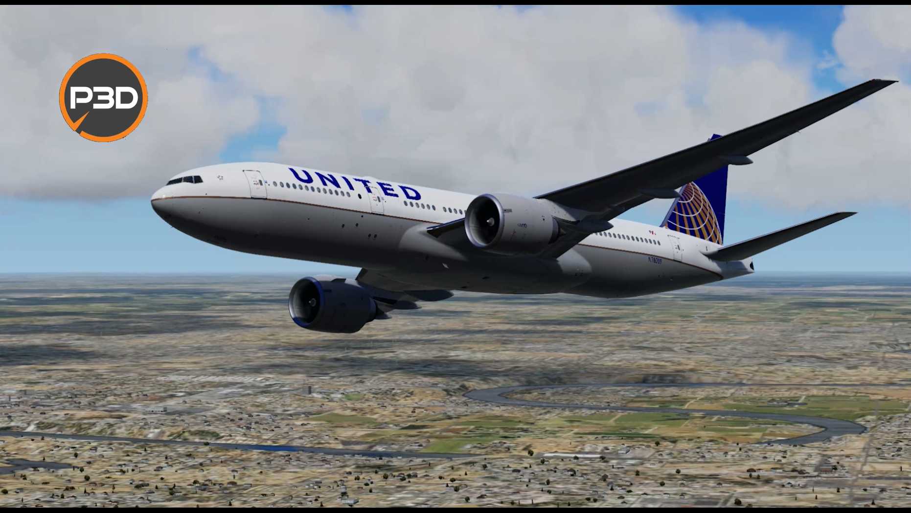 Prepar3D v5 波音777-200ER自动驾驶重着陆埃德蒙顿机场-6096 