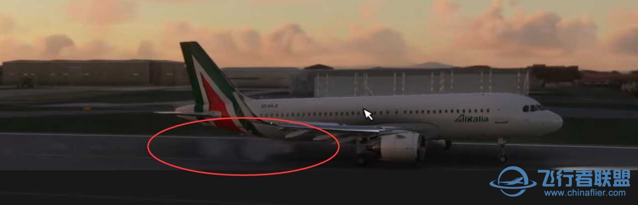 为什么a320 降落时轮胎没有摩擦的热气？-442 