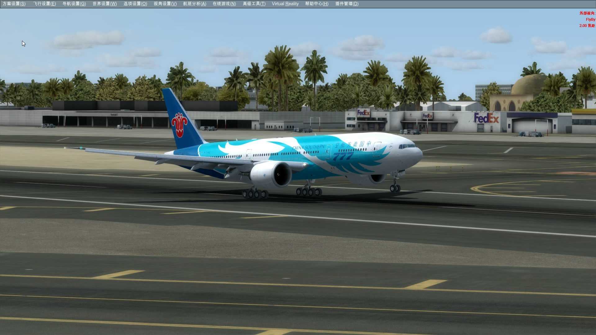 波音777迪拜降落-2914 