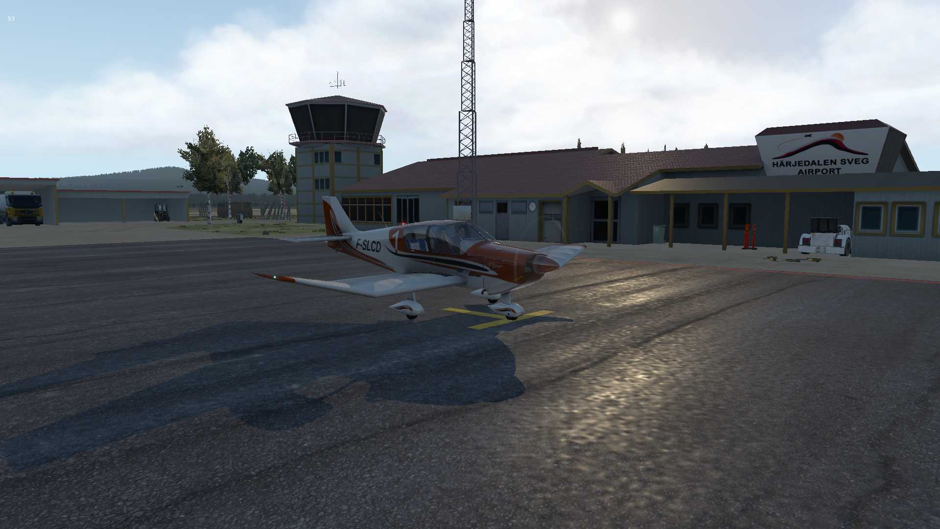 【X-Plane11】Sveg（ESND)上空的Robin-8070 