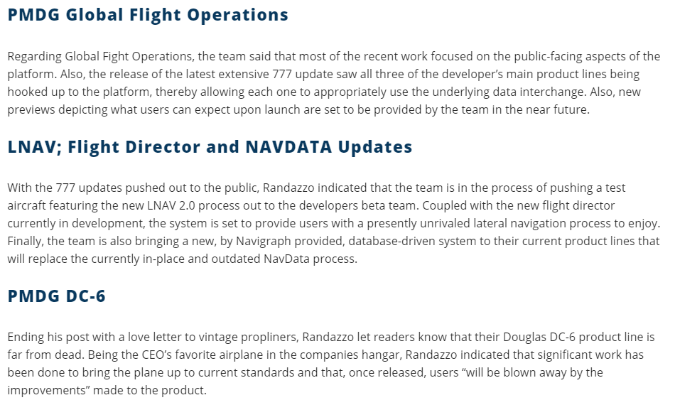PMDG 三月份开发信息更新-5100 