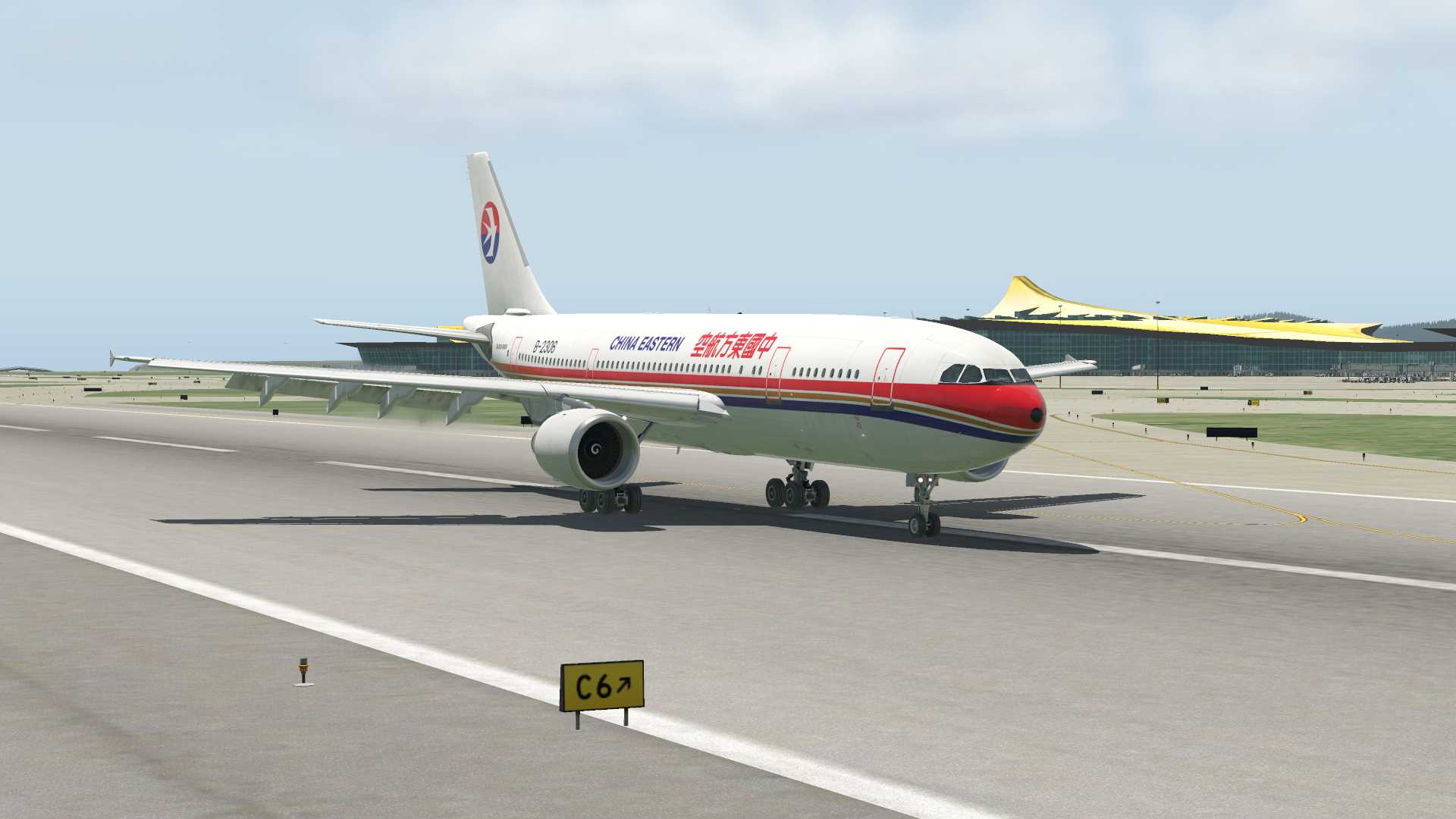 东航A300降落昆明-554 