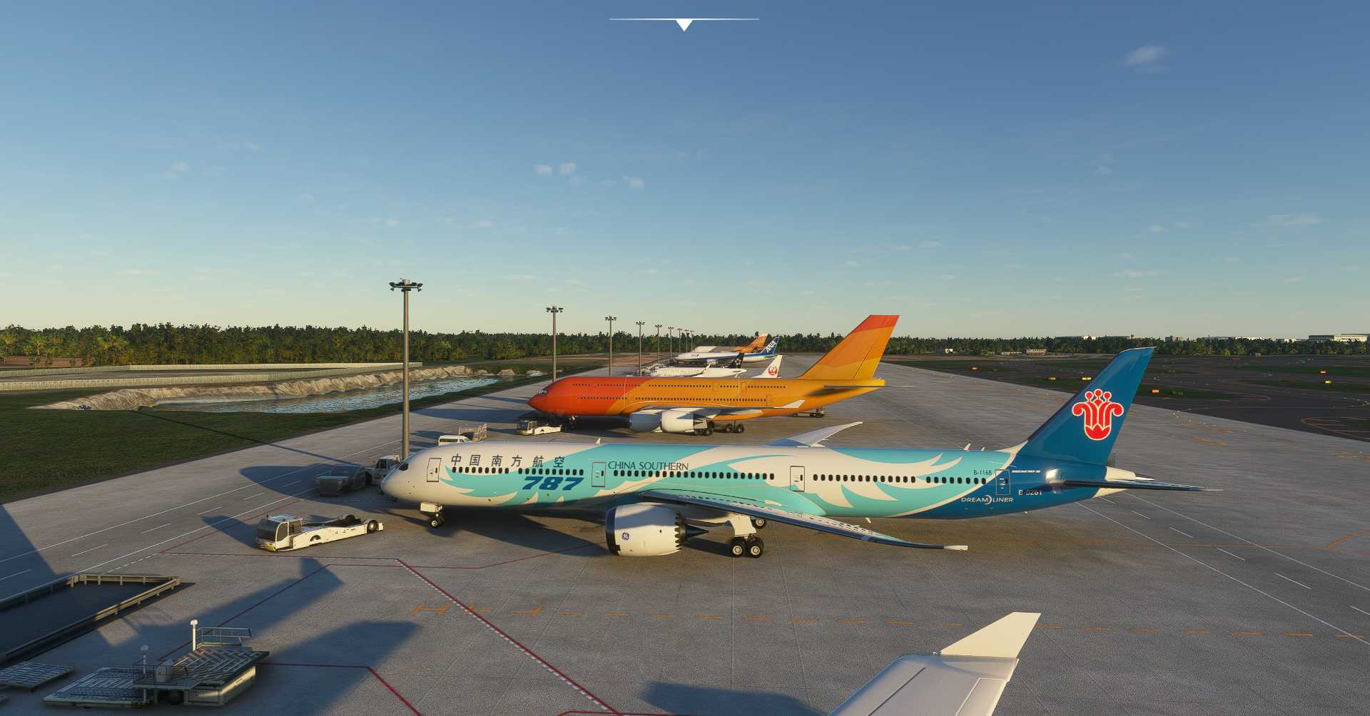南方航空787落地RJAA成田机场-7052 