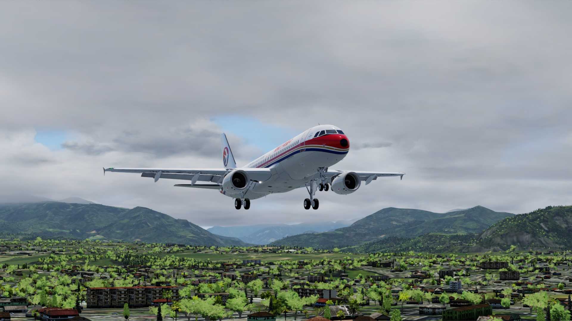 东航A320加德满都降落-4134 