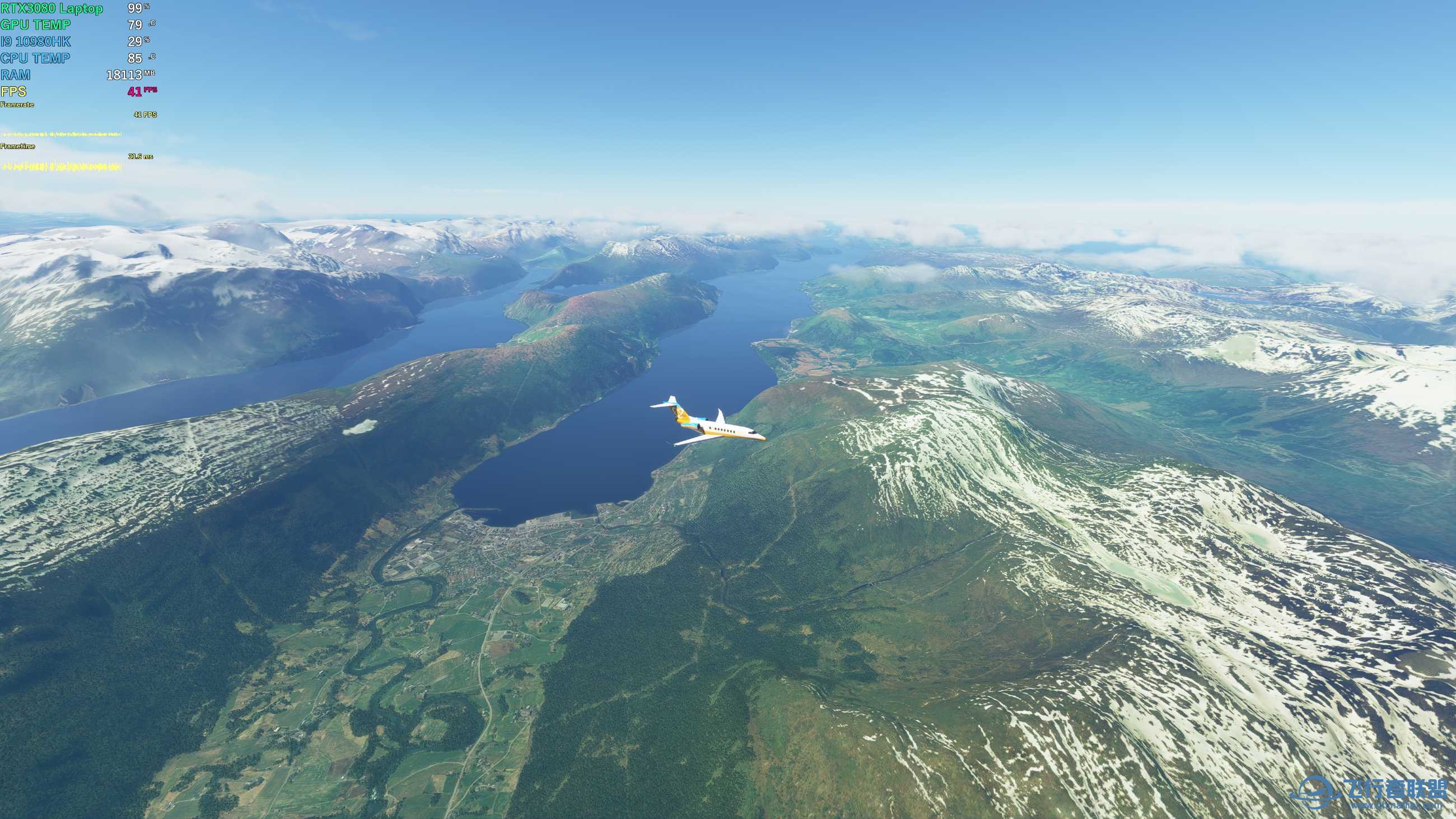 在模拟飞行2020中重游挪威-9316 
