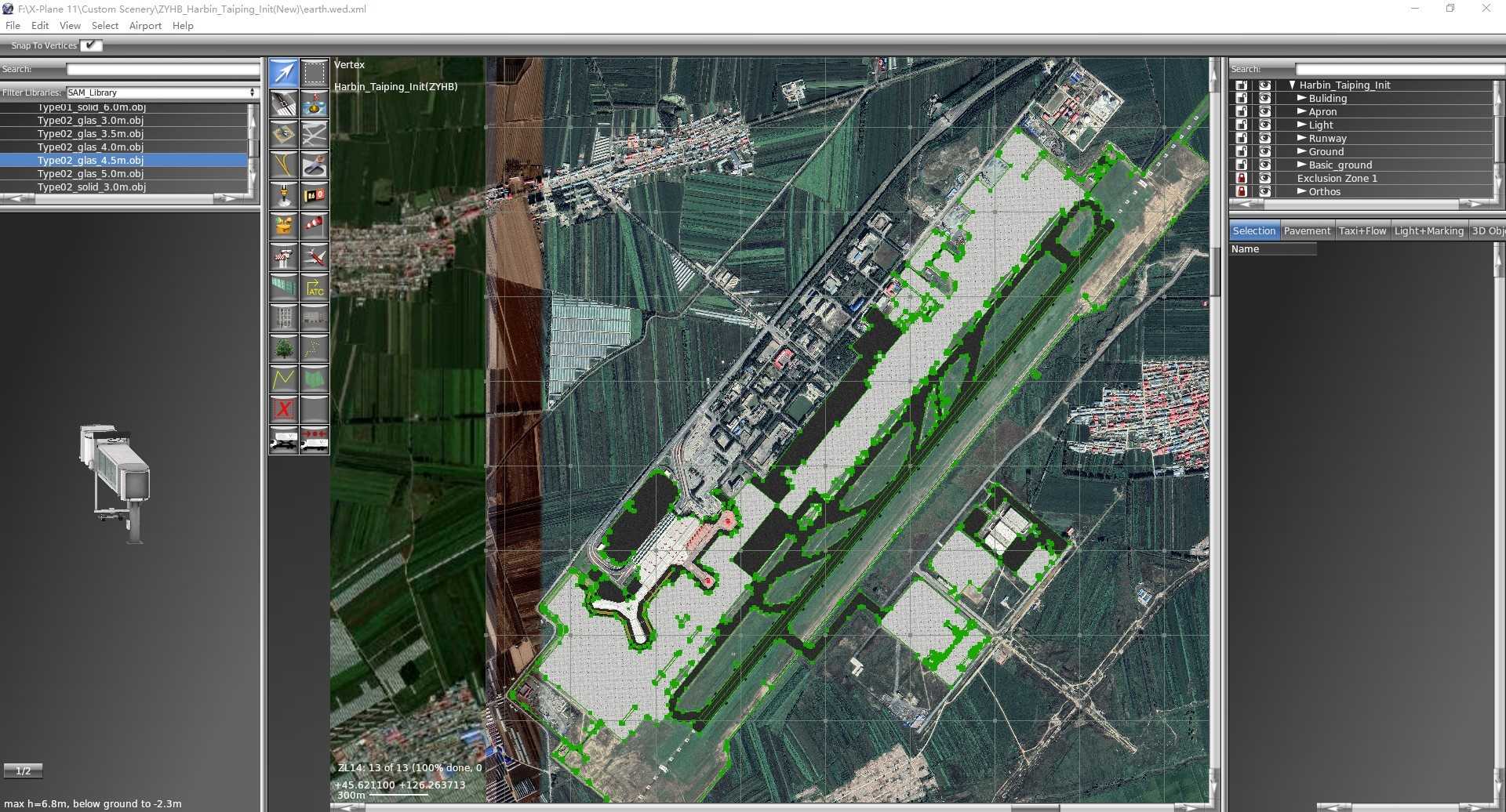 XP11新哈尔滨太平国际机场V2.0开发log.1-9324 