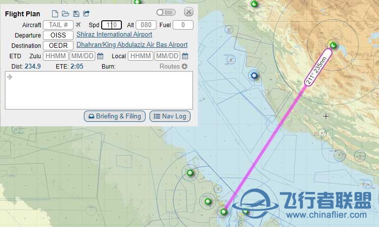 OISS - OEDR，记一次西亚到中东的小航线飞行-8193 