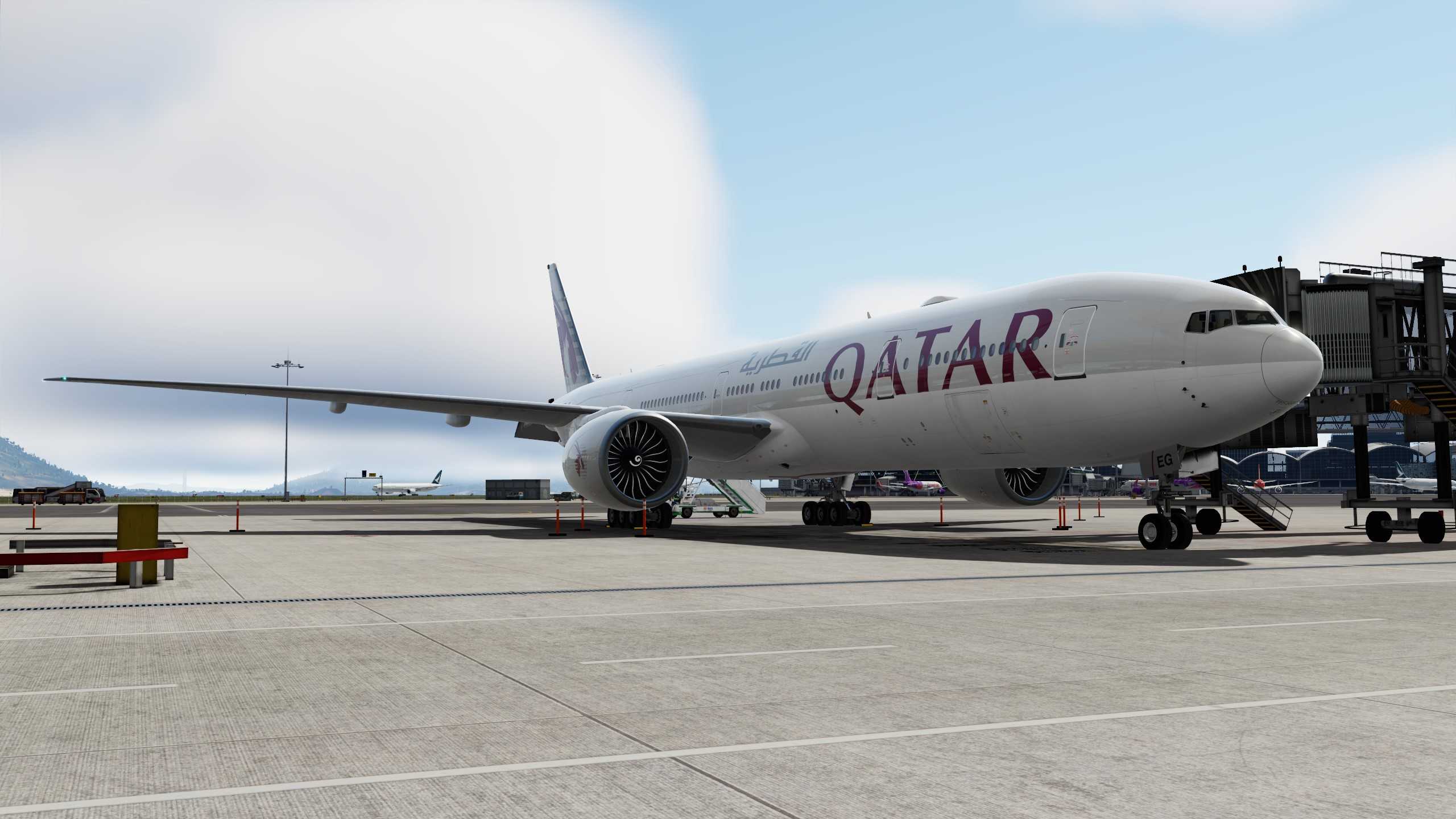 Qatar Airways 赤鱲角-多哈-6618 