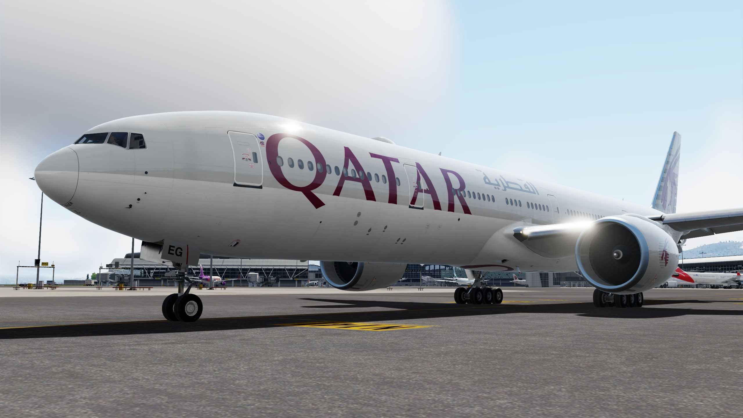 Qatar Airways 赤鱲角-多哈-8563 