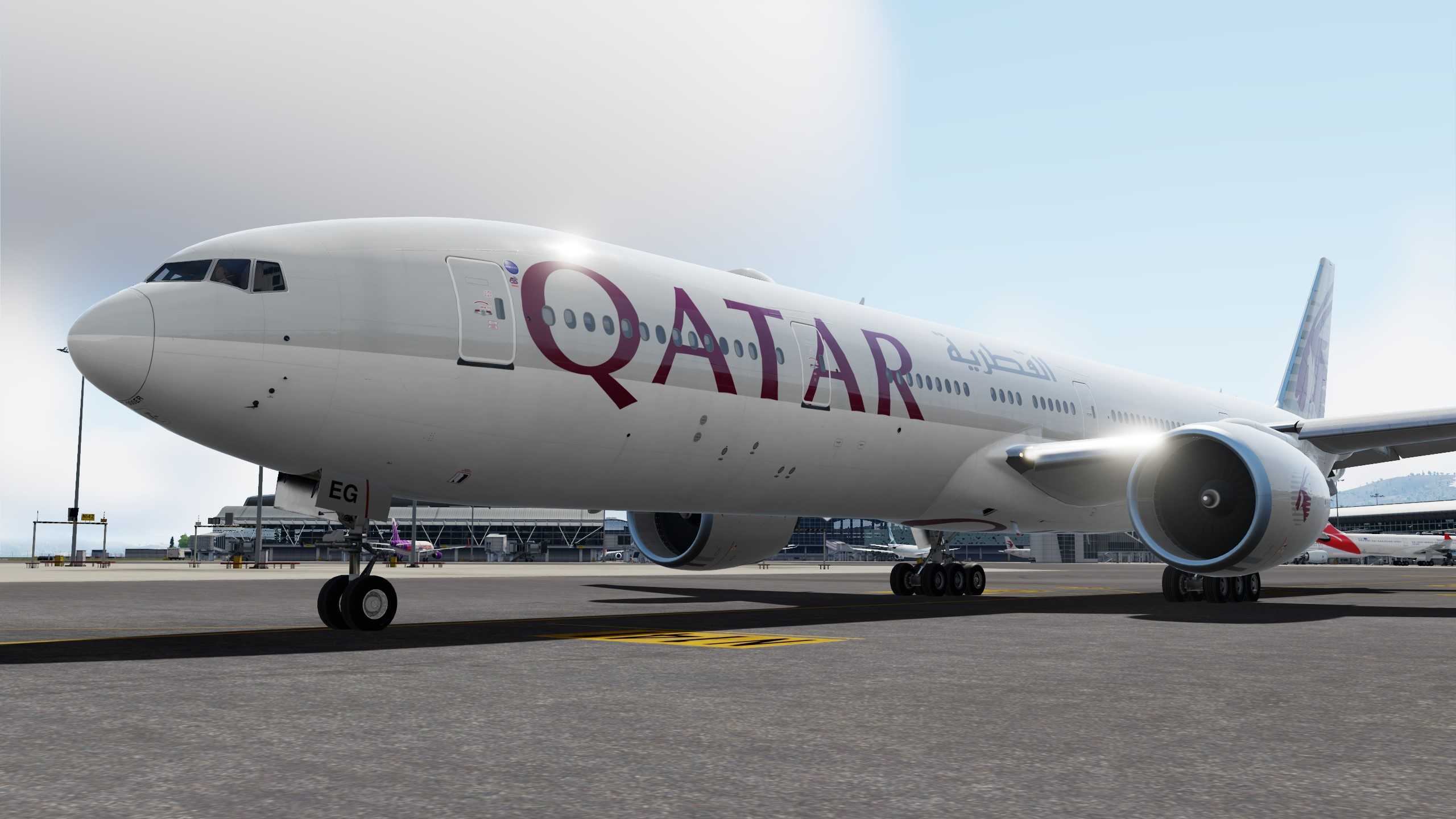 Qatar Airways 赤鱲角-多哈-1244 