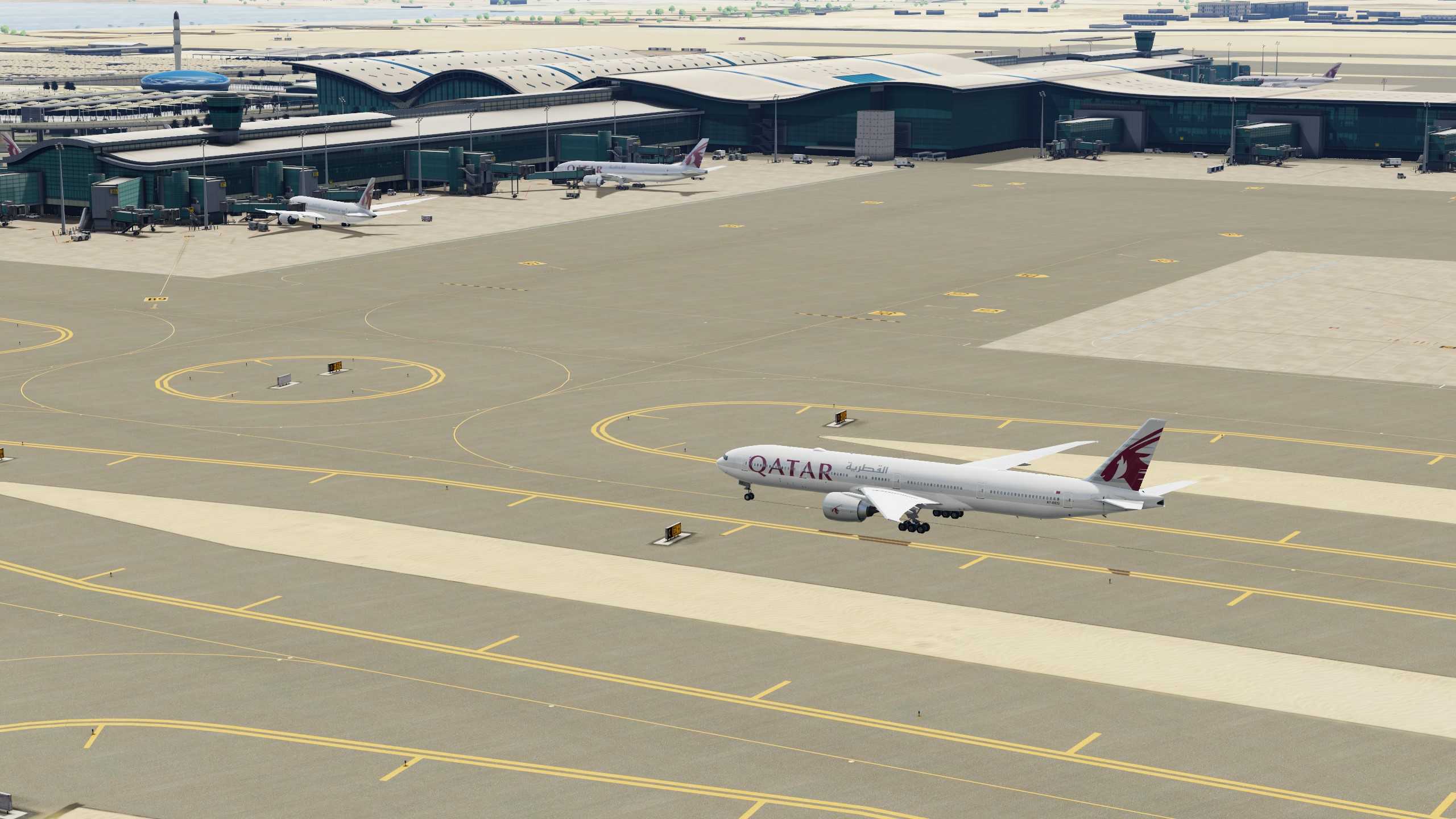 Qatar Airways 赤鱲角-多哈-9983 