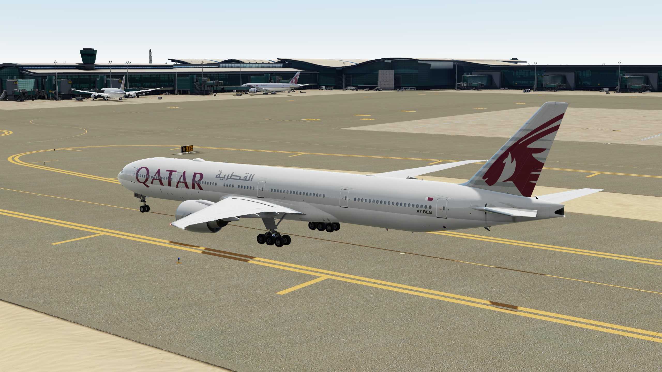 Qatar Airways 赤鱲角-多哈-9332 