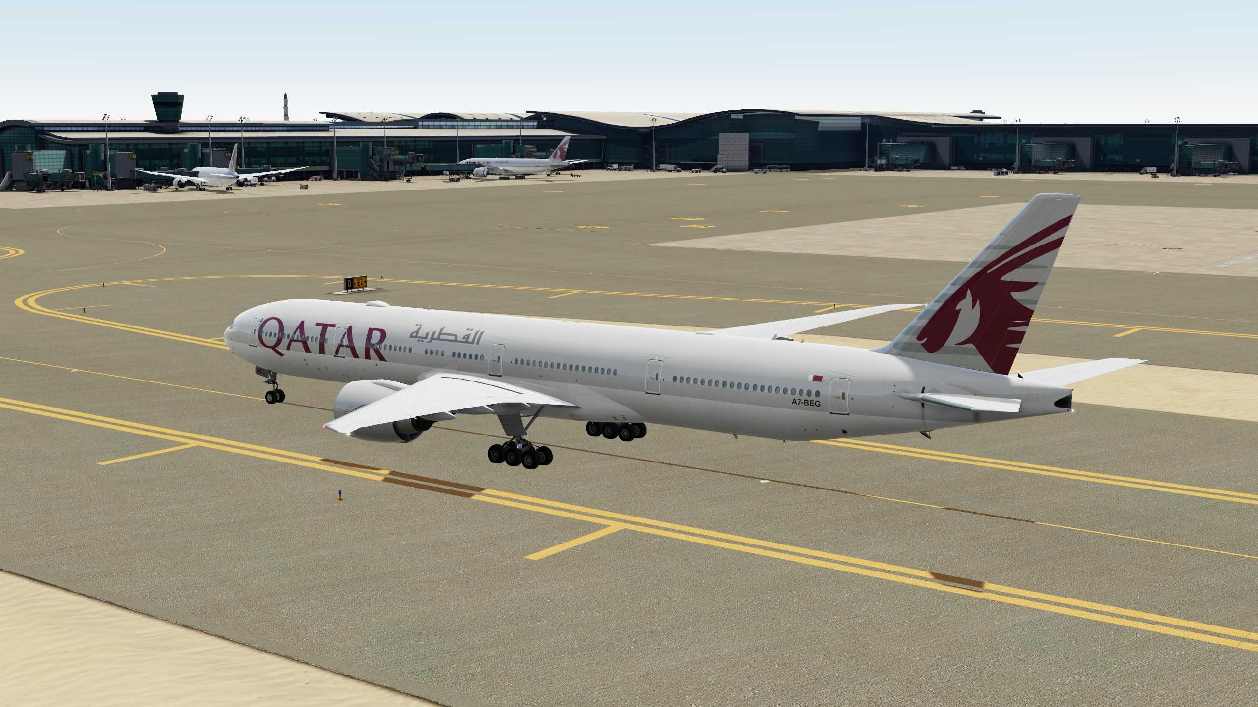 Qatar Airways 赤鱲角-多哈-2498 