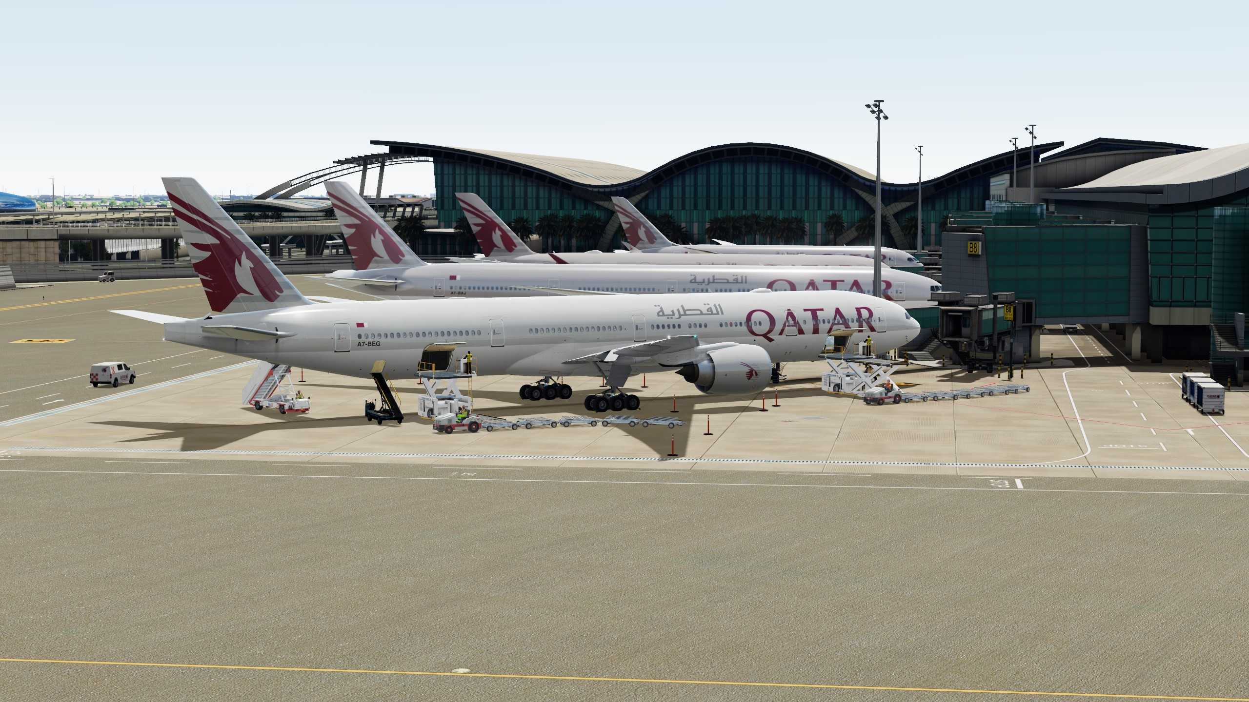 Qatar Airways 赤鱲角-多哈-4493 