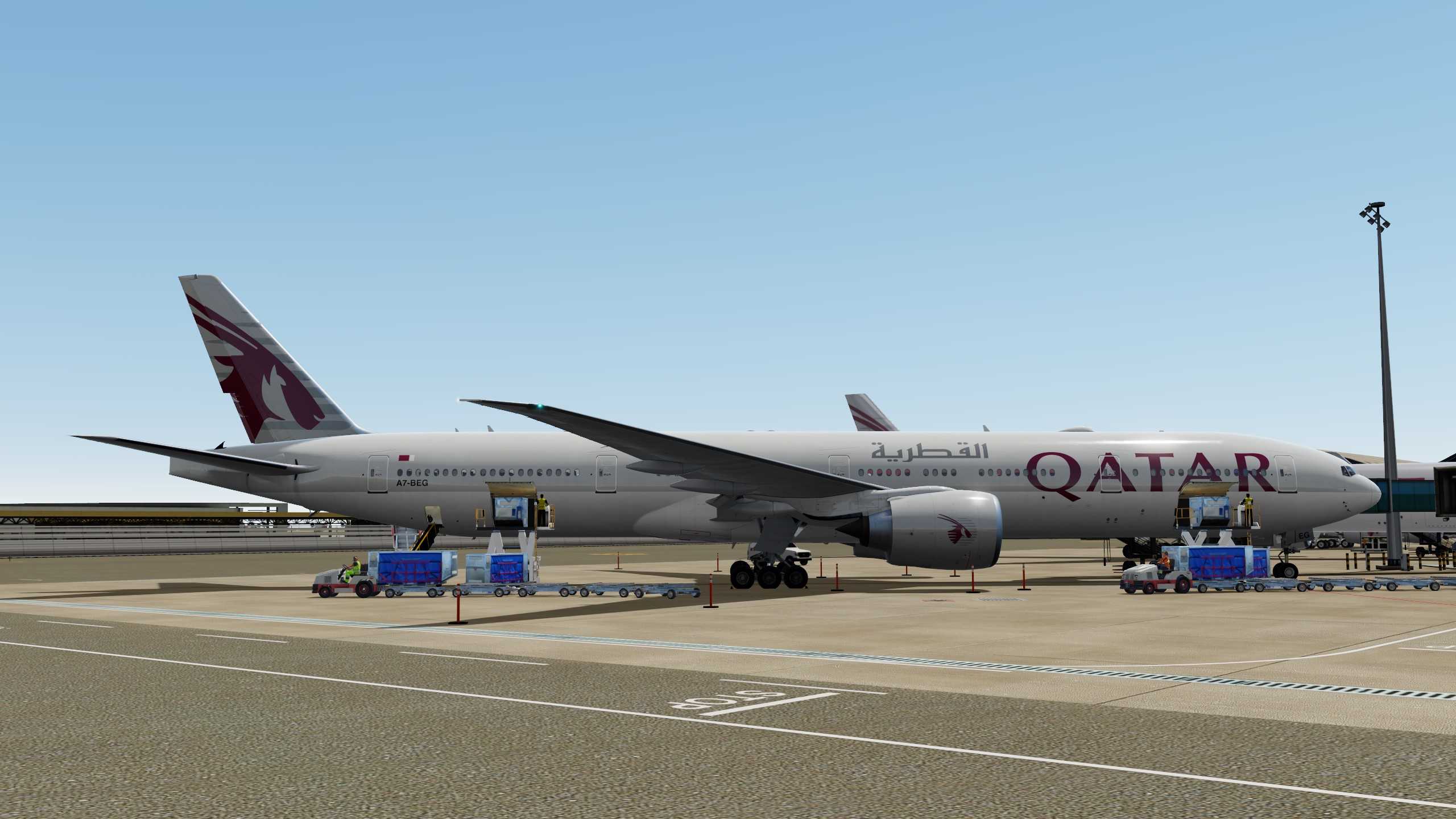 Qatar Airways 赤鱲角-多哈-3722 