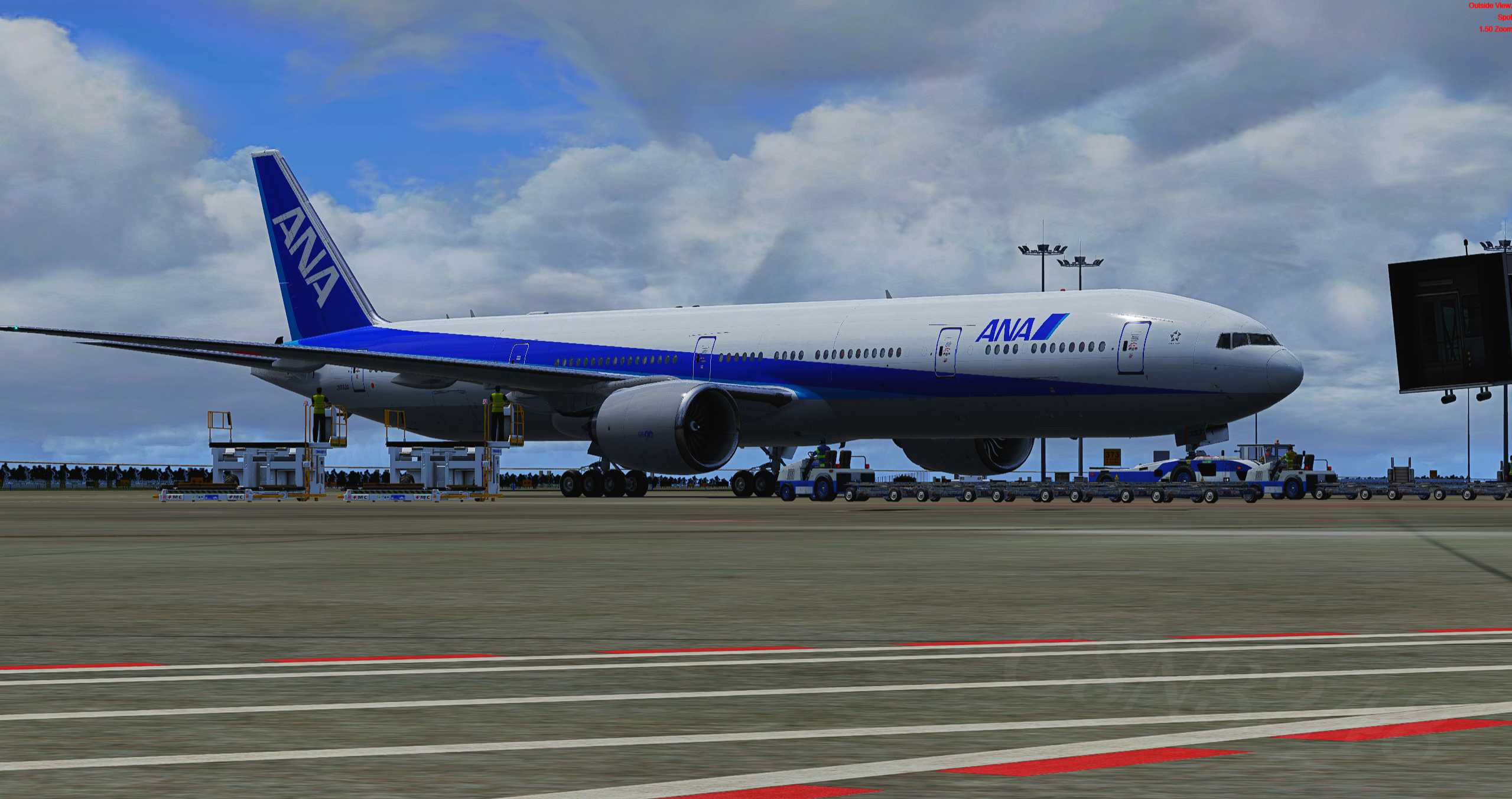 【P3Dv5】777航线飞行（渣图）-2703 