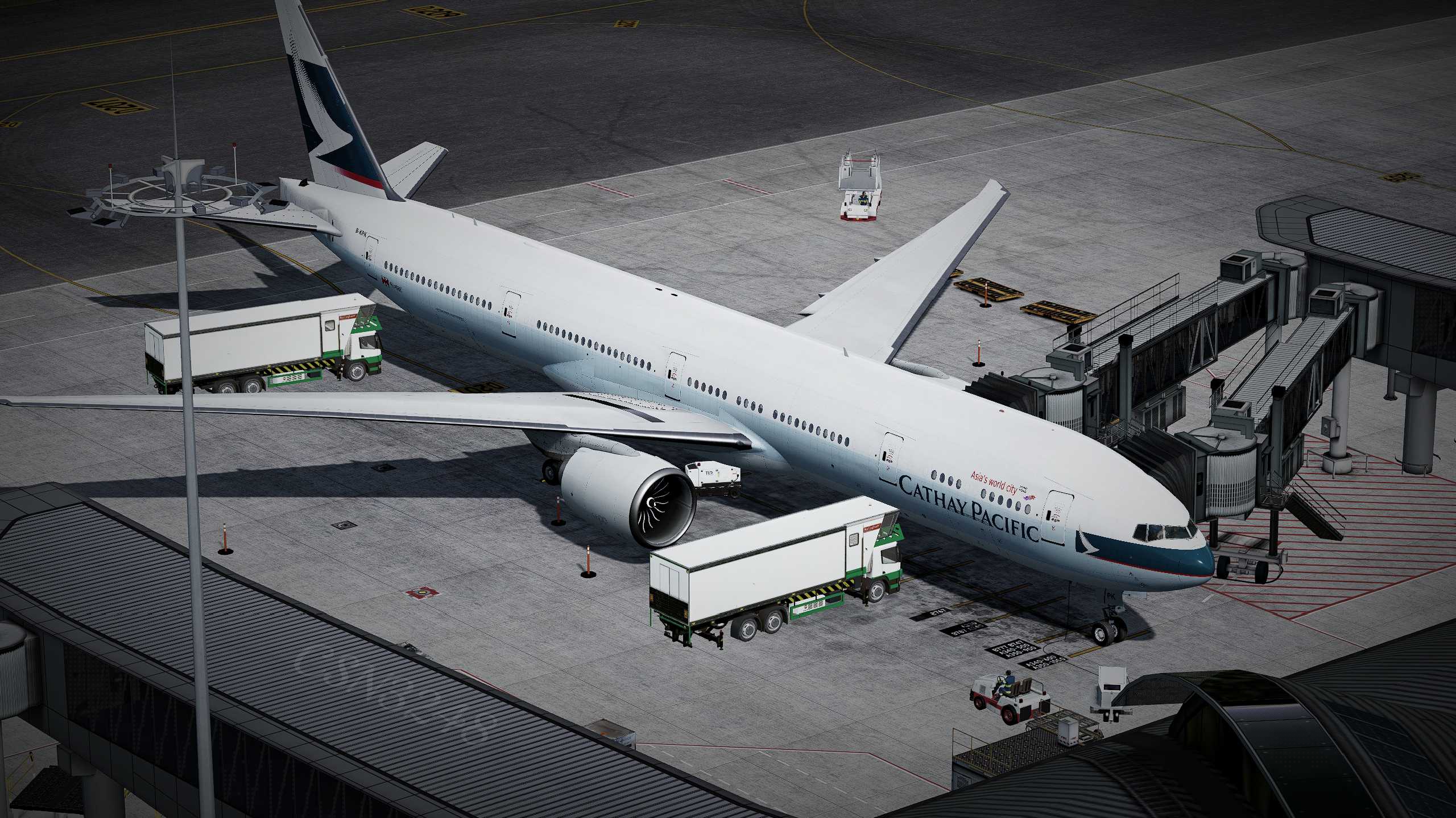 【P3Dv5】777航线飞行（渣图）-2326 