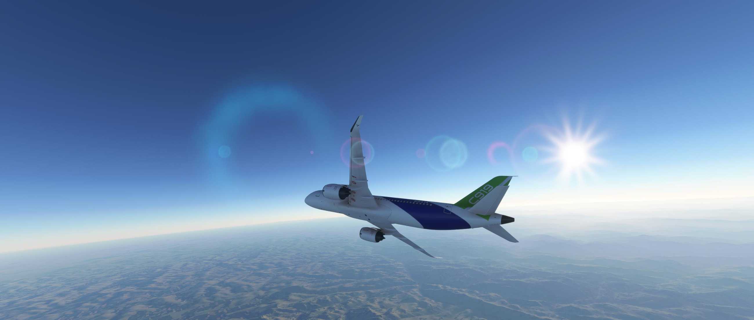 FYCYC-C919 国产大飞机机模 微软模拟飞行演示-653 