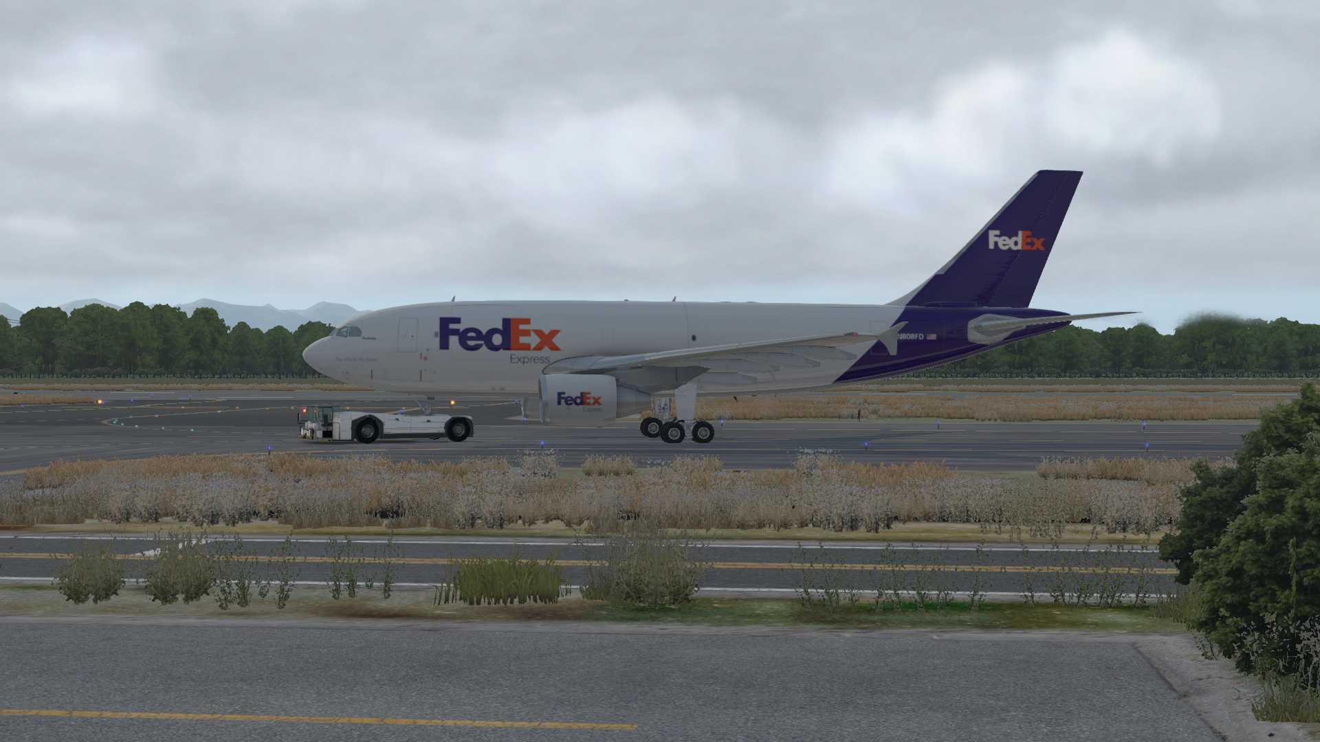 FedEx A310F，安克雷奇离场-6757 