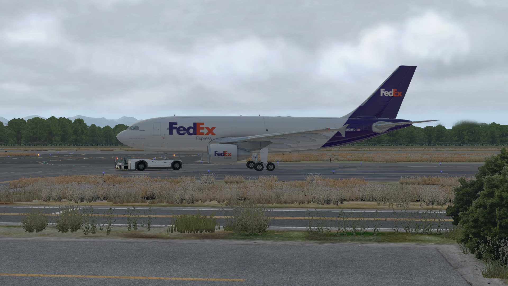 FedEx A310F，安克雷奇离场-471 