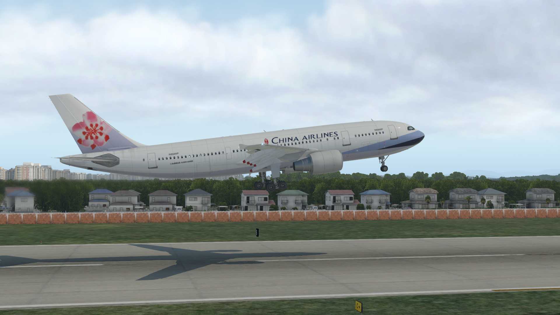 华航A300台北离场-9044 
