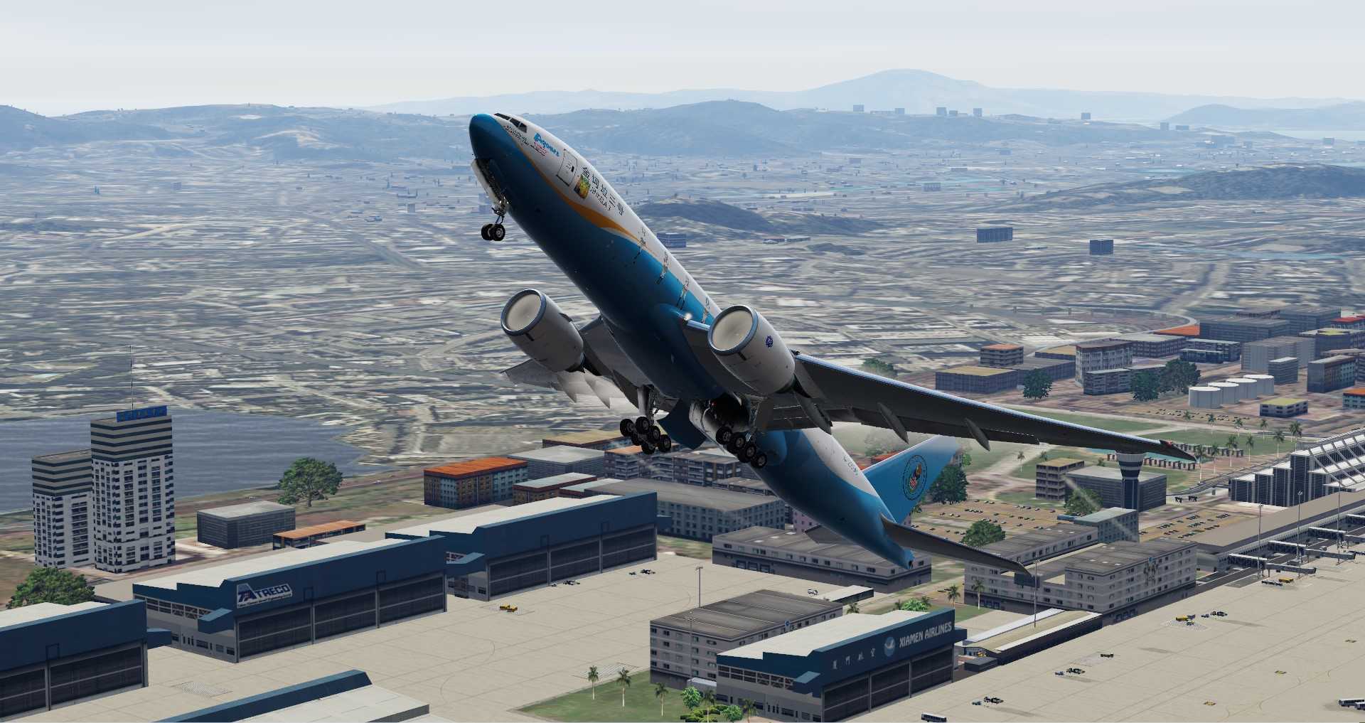 恢复货运飞机的训练飞行-2830 