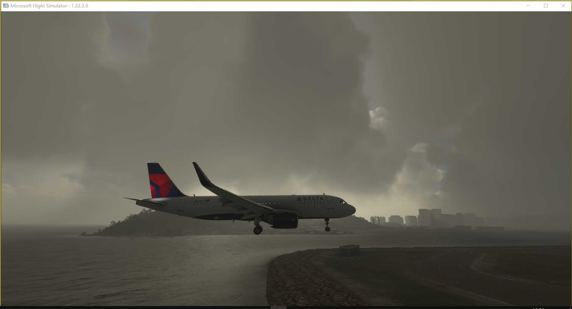 landing in rain 雨天降落-2134 