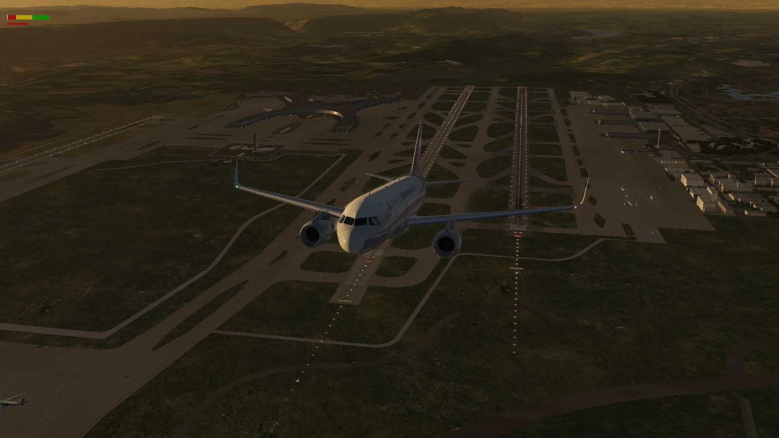 川航319重庆江北机场绕飞(xplane11)-1241 