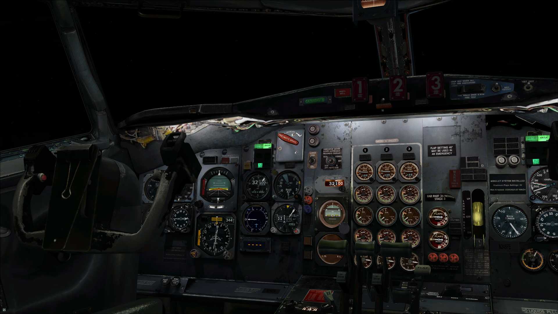 【FSX】波音727 · 夜-8368 