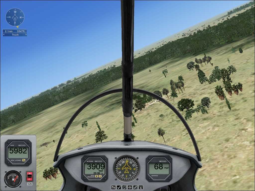 FSX飞行任务：野生动物园巡逻-7202 