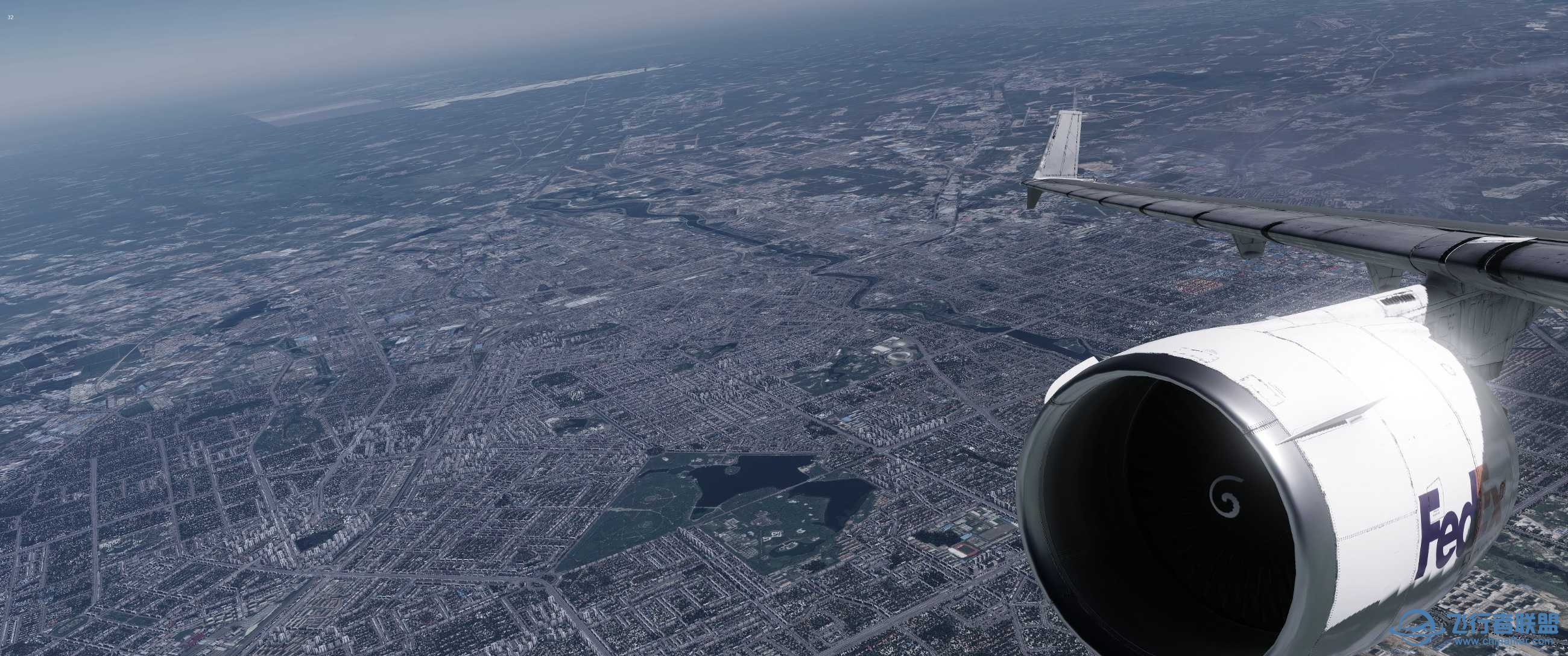 顶级画质下的XPLANE11，显卡在燃烧，电脑要爆炸！-7545 