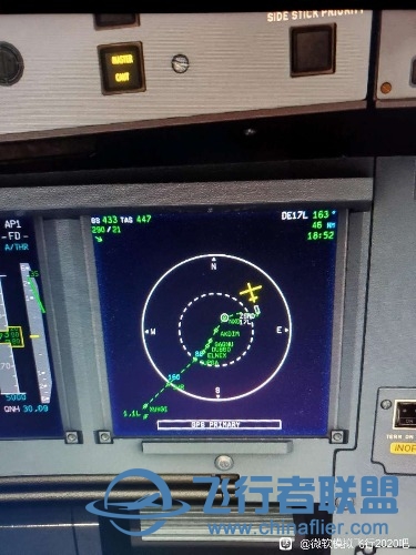fbw20nx不按航线飞，nd绿色虚线-1371 
